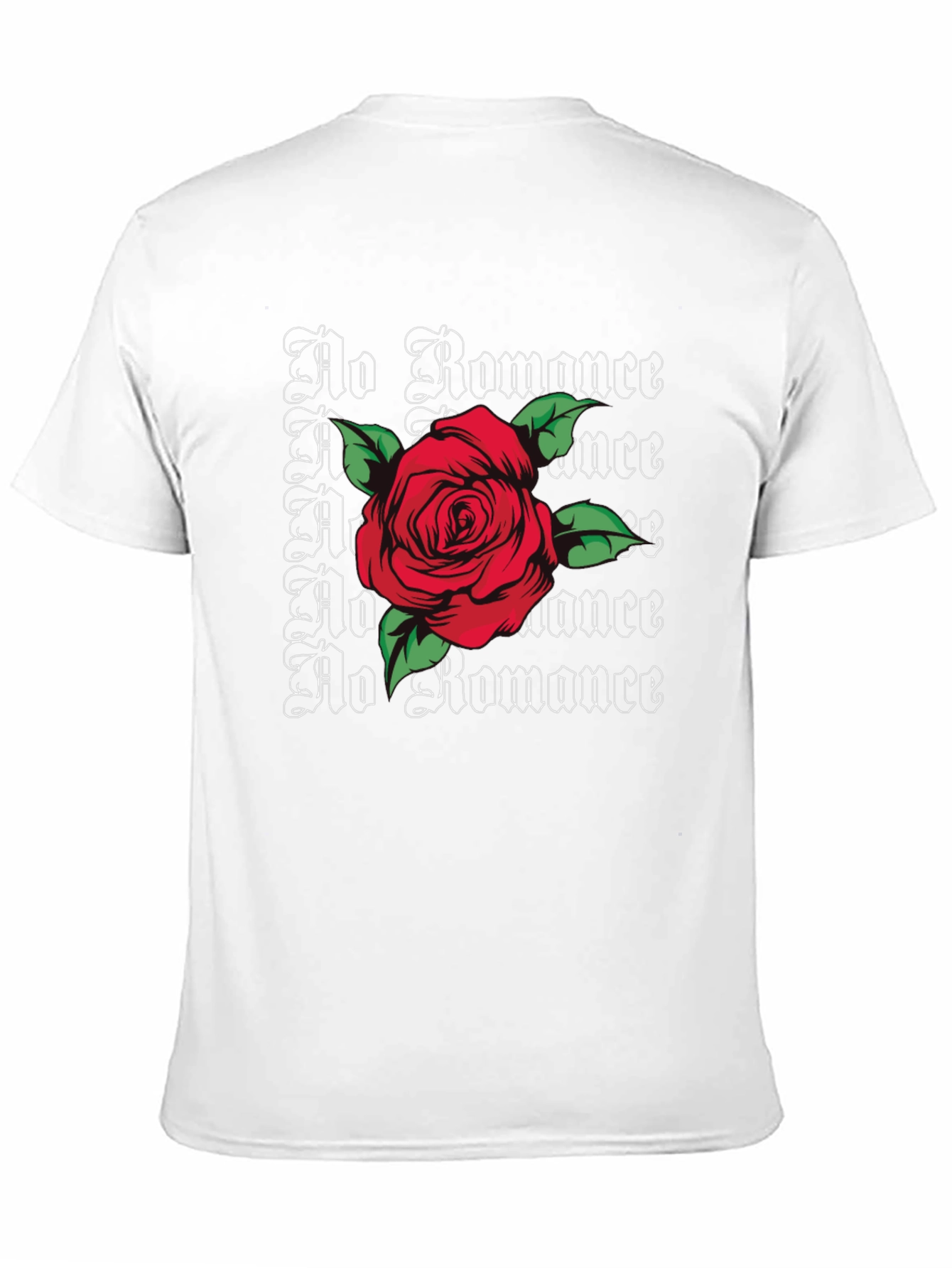 No Romance Rose Graphic Tee - Edgy Streetwear Style