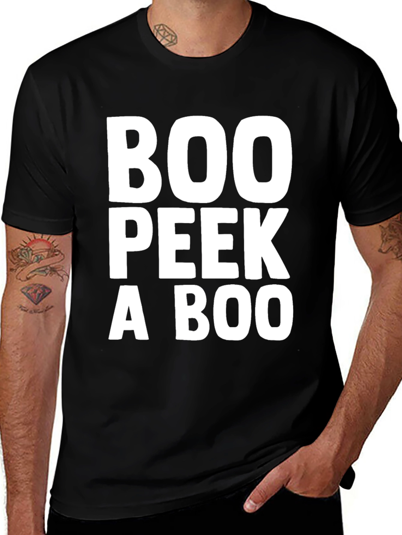 Boo Peek a Boo Funny Halloween T-Shirt