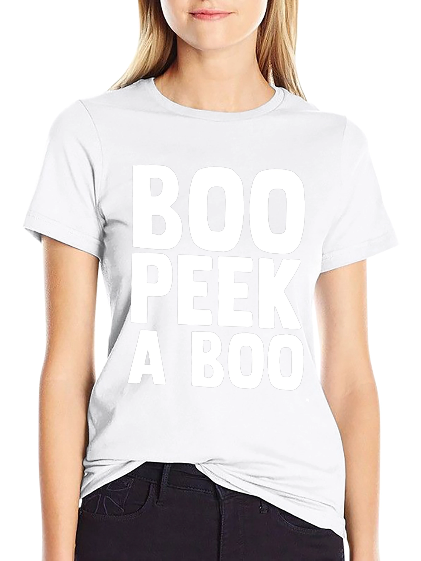 Boo Peek a Boo Funny Halloween T-Shirt