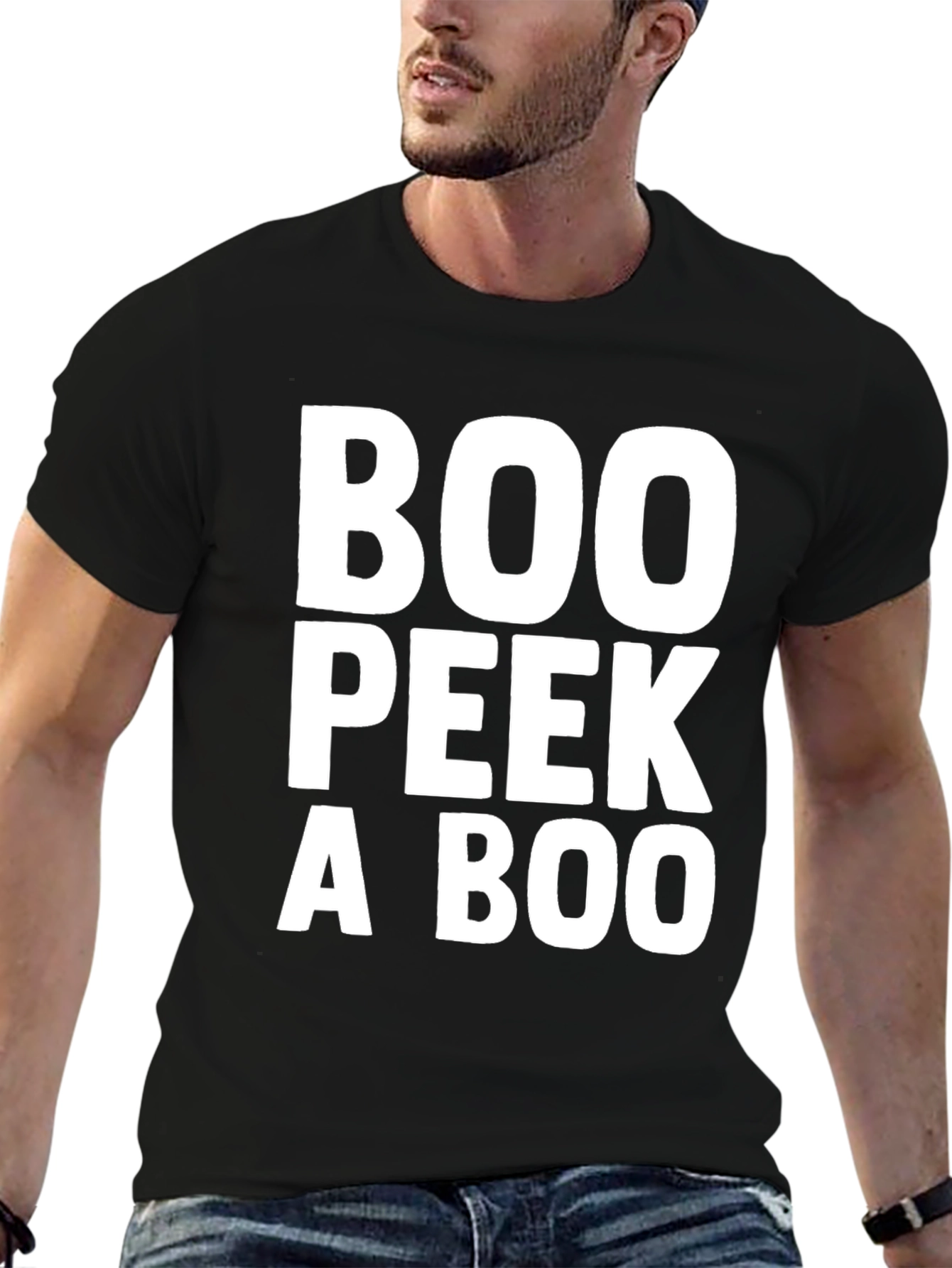 Boo Peek a Boo Funny Halloween T-Shirt