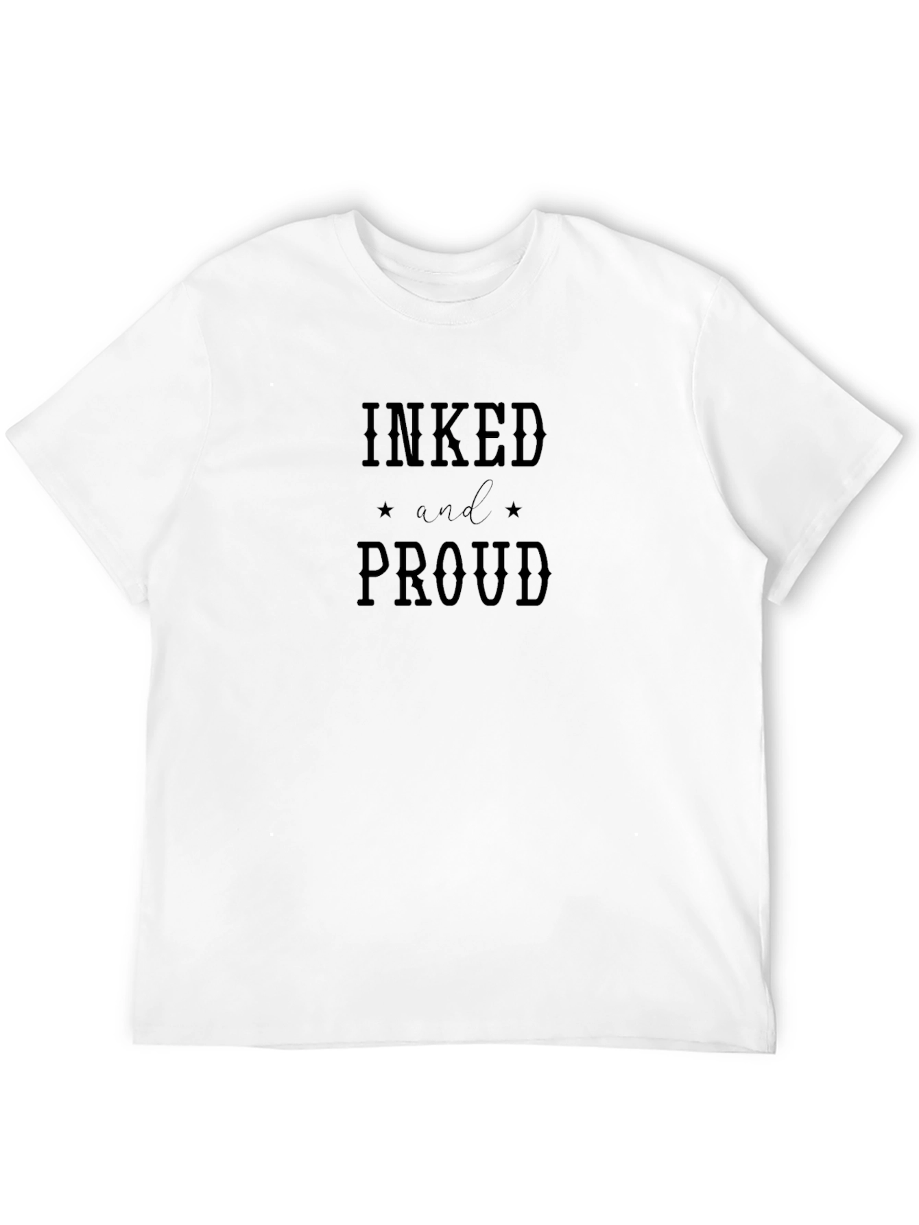 Inked and Proud Graphic Tee - Black Cotton