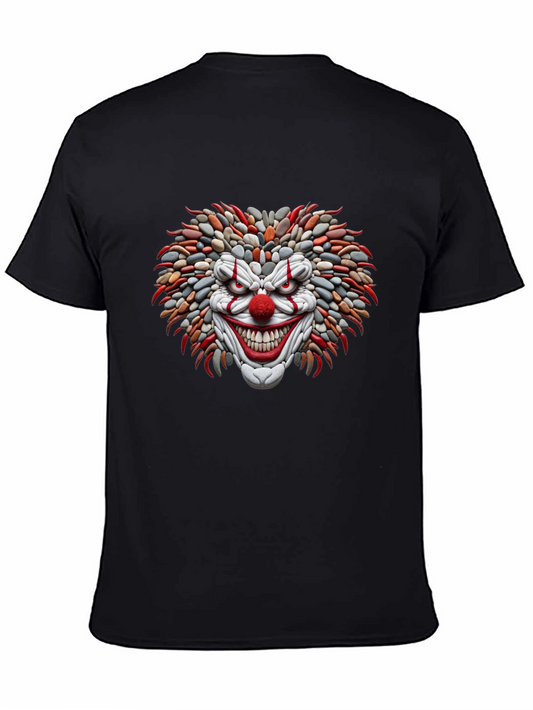 Mens Black Clown Graphic Tee