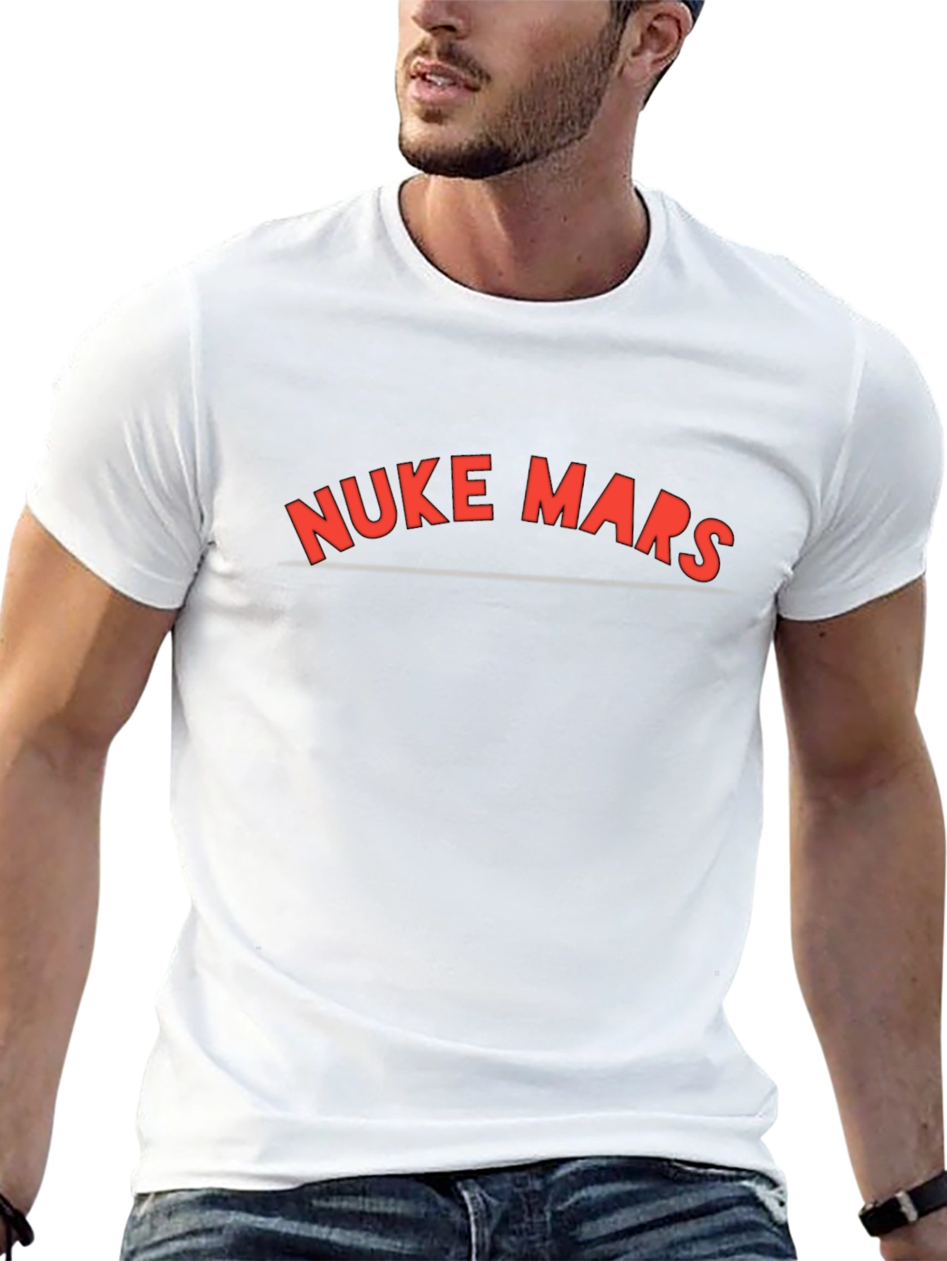 Nuke Mars Graphic Tee - Bold Statement T-Shirt