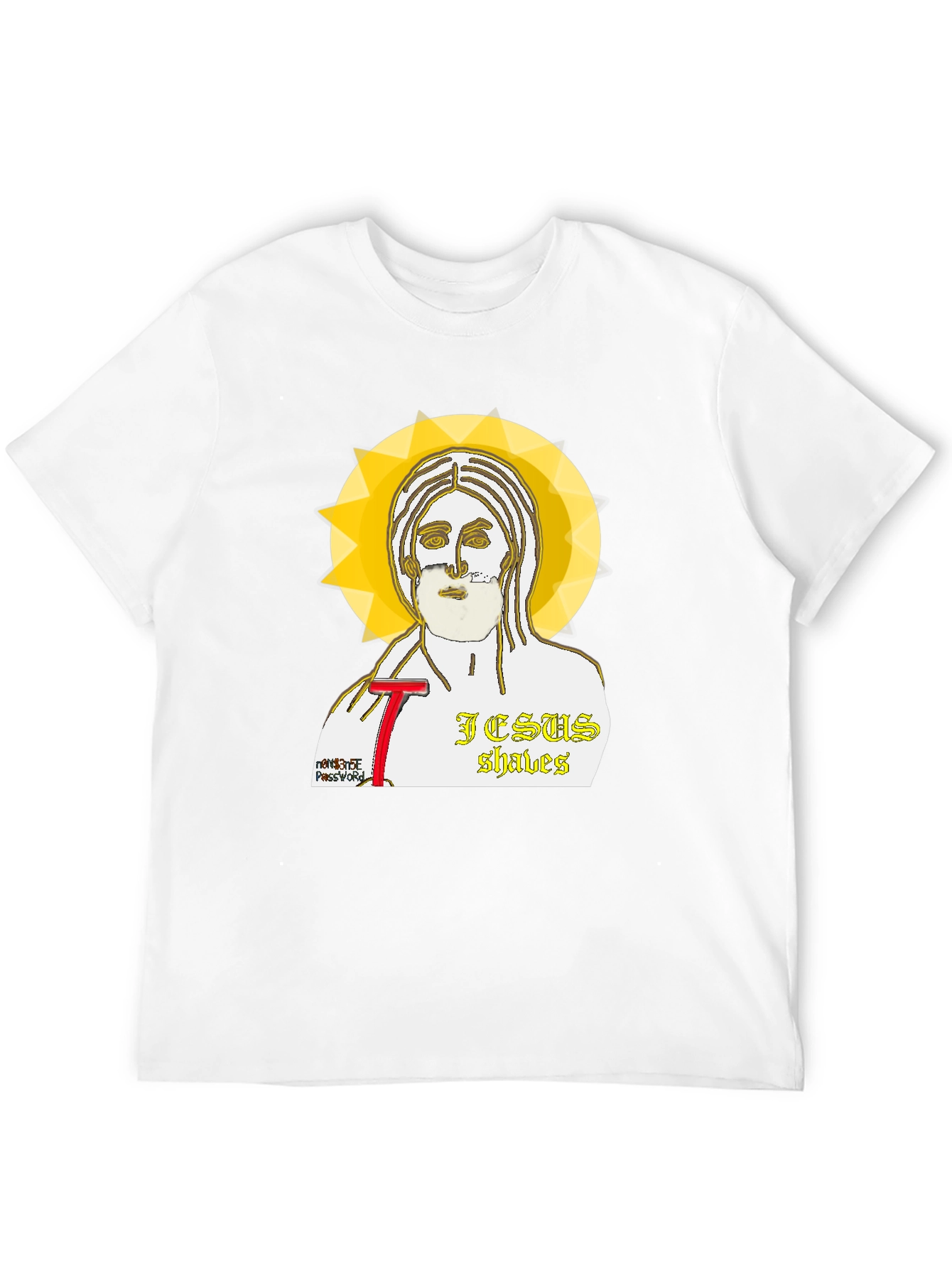 Jesus Shaves Graphic T-Shirt