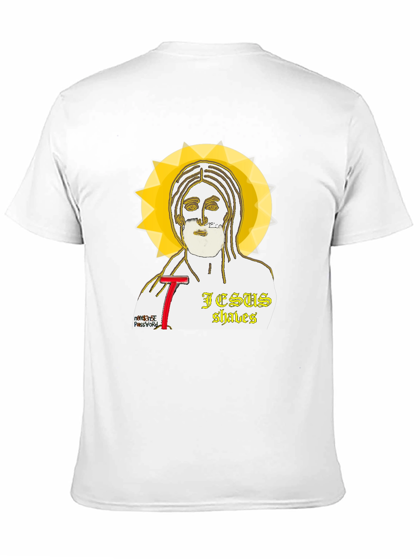 Jesus Shaves Graphic T-Shirt