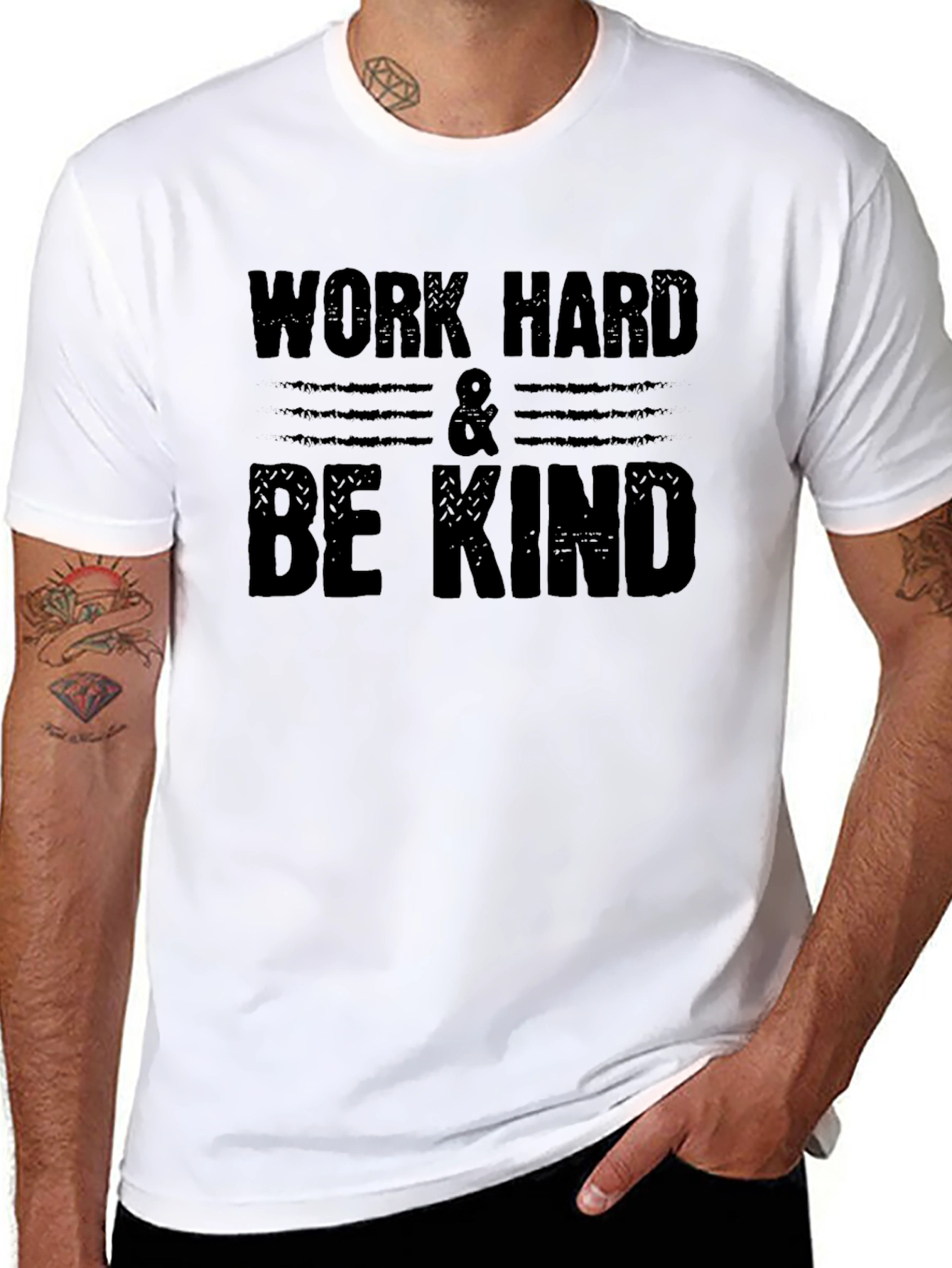 Work Hard & Be Kind Graphic T-Shirt