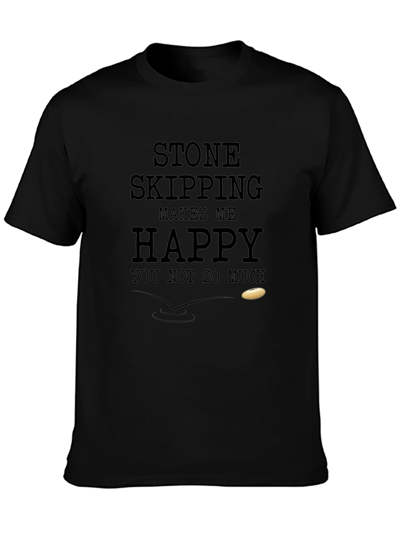 Stone Skipping Makes Me Happy T-Shirt