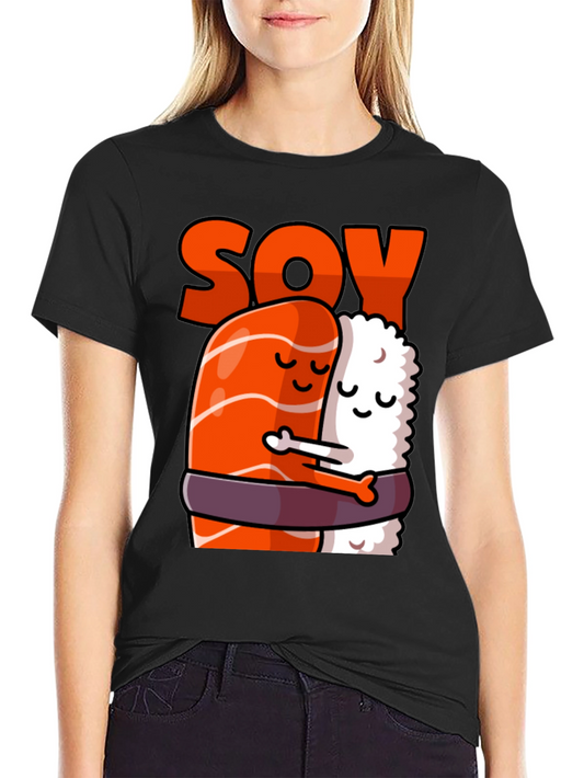 Sushi Soy Cute Couple Graphic T-Shirt