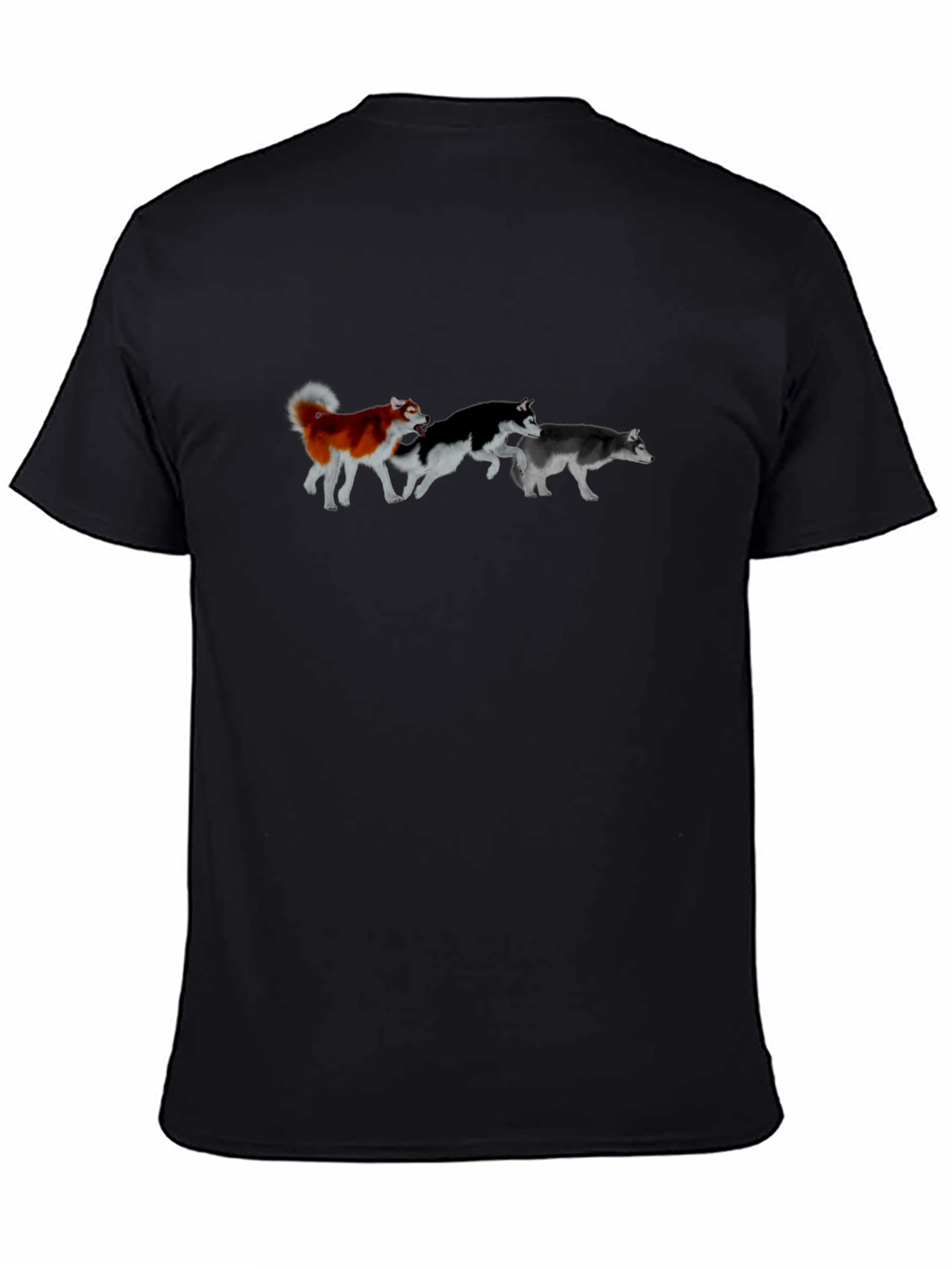 Dog Lover T-Shirt: Husky Pack Graphic Tee
