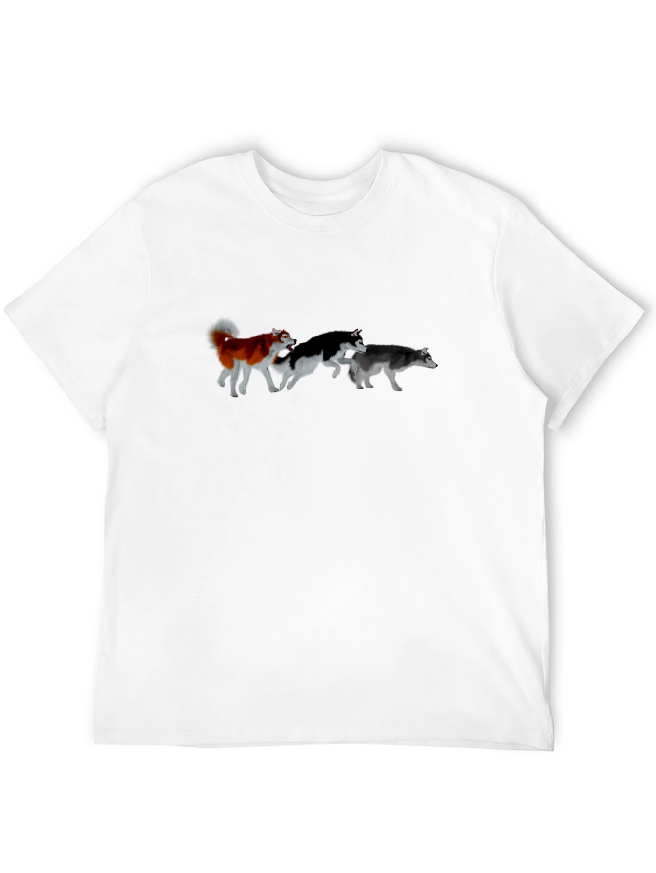 Dog Lover T-Shirt: Husky Pack Graphic Tee
