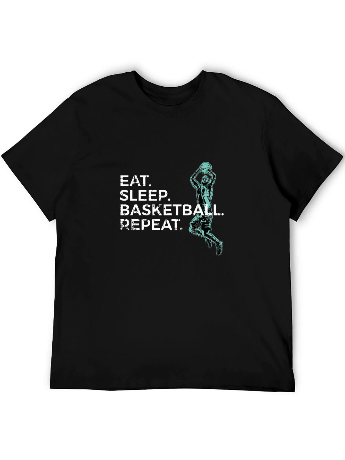 Eat Sleep Basketball Repeat T-Shirt - Black