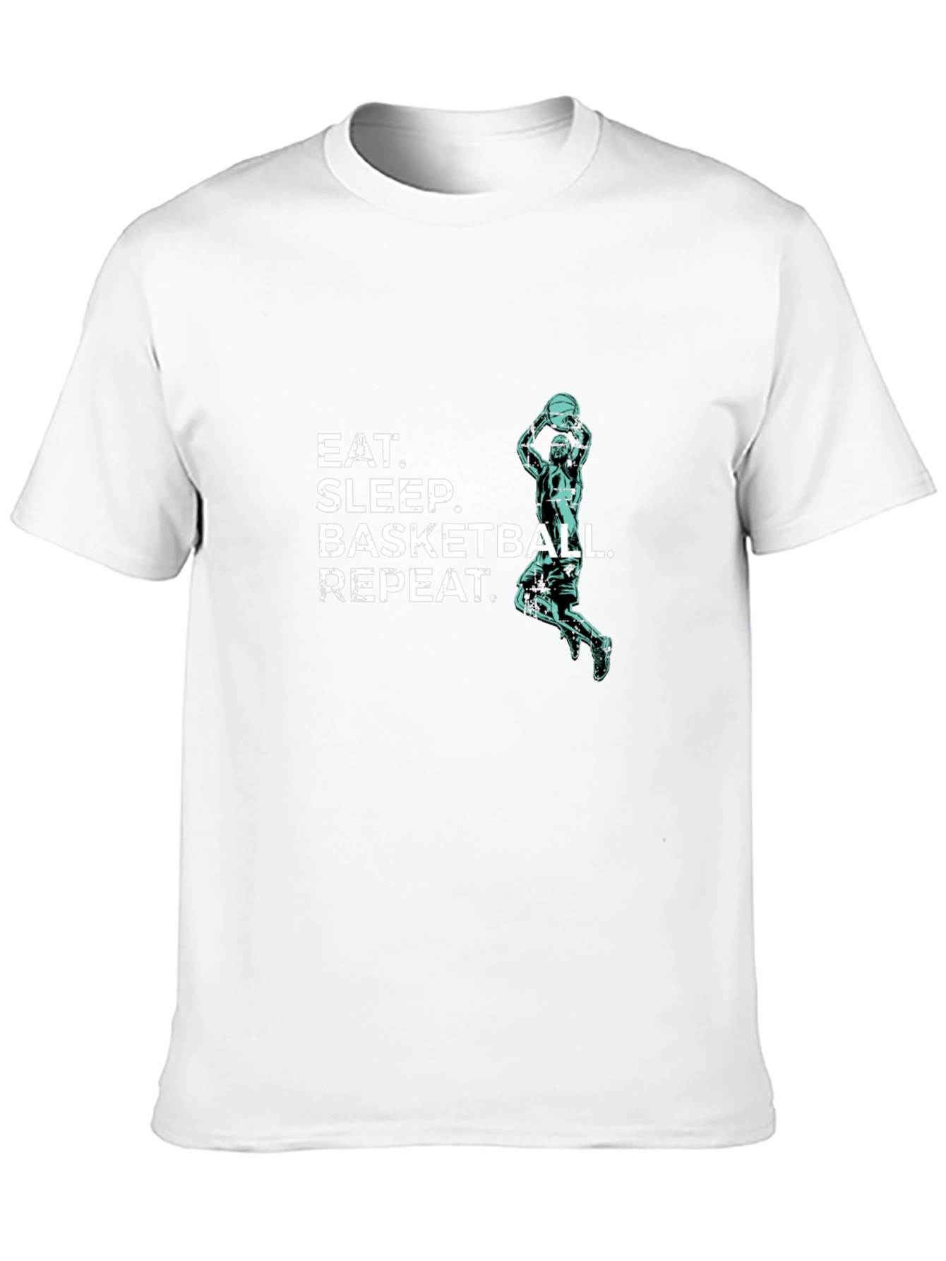 Eat Sleep Basketball Repeat T-Shirt - Black