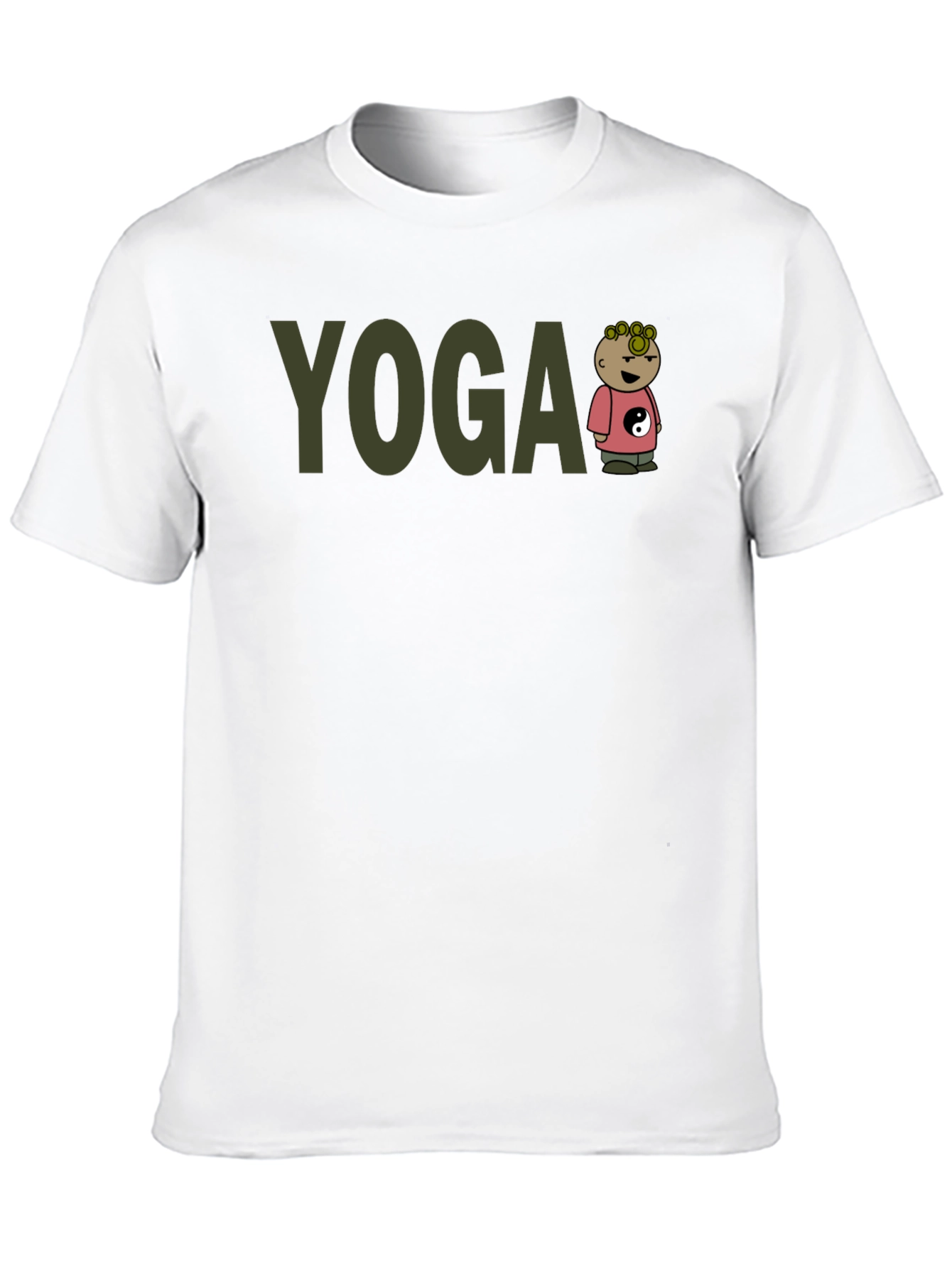 Yoga Cartoon Character T-Shirt