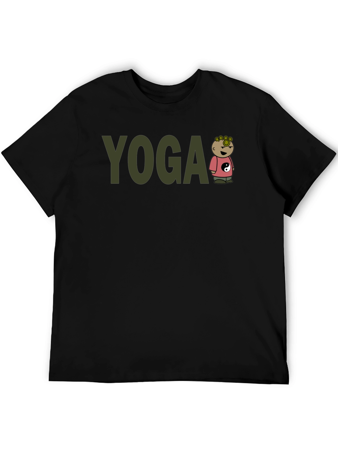 Yoga Cartoon Character T-Shirt