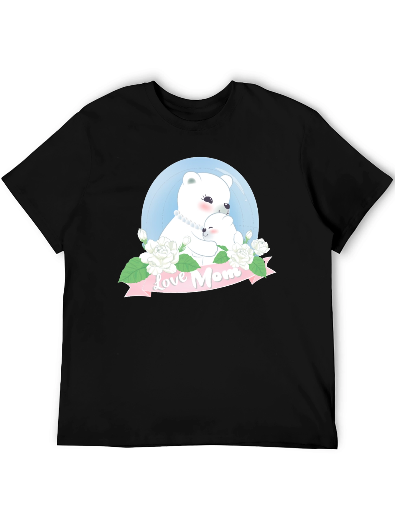 Love Mom Bear Graphic T-Shirt