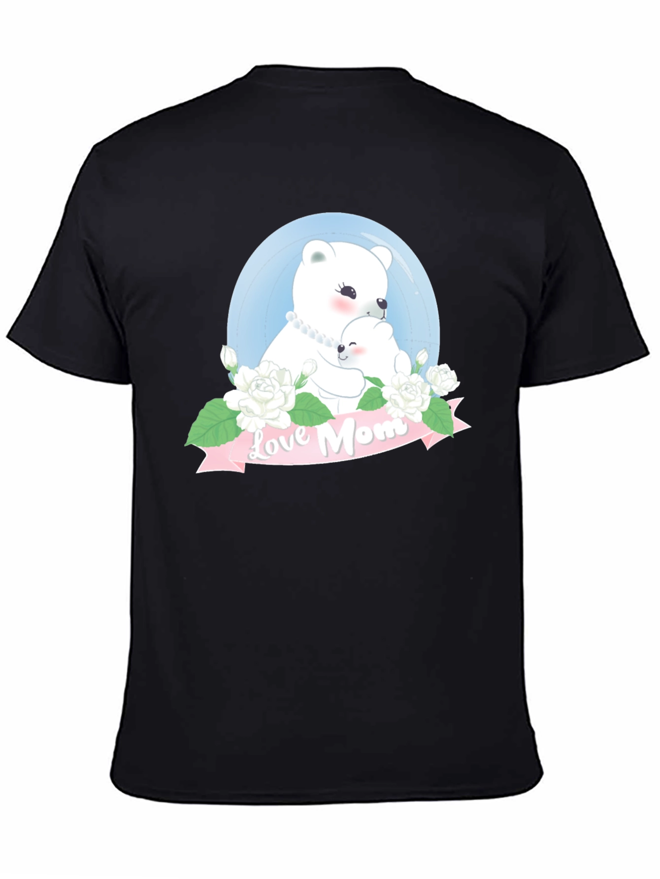 Love Mom Bear Graphic T-Shirt