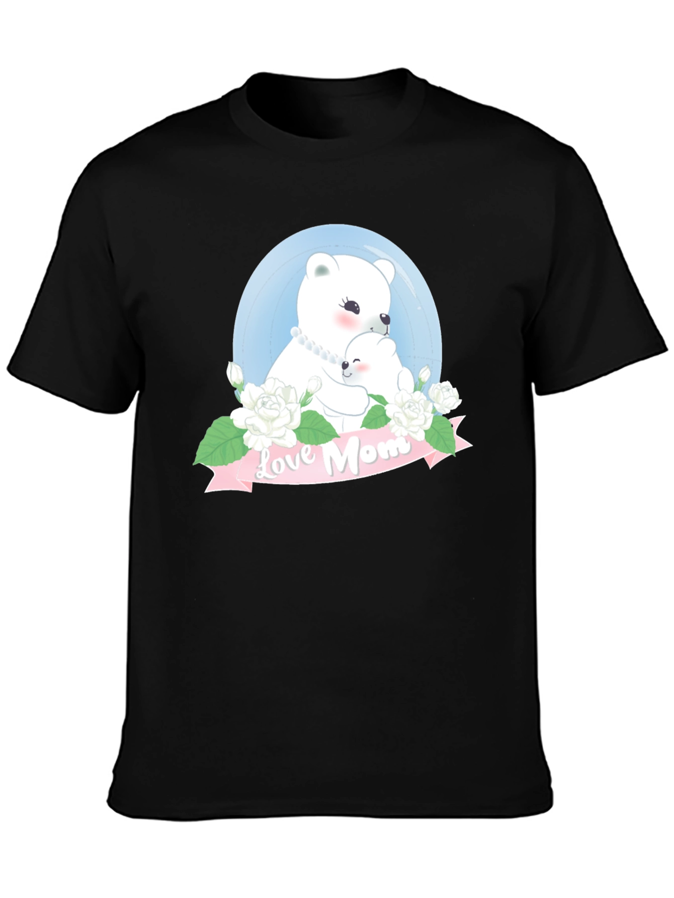 Love Mom Bear Graphic T-Shirt