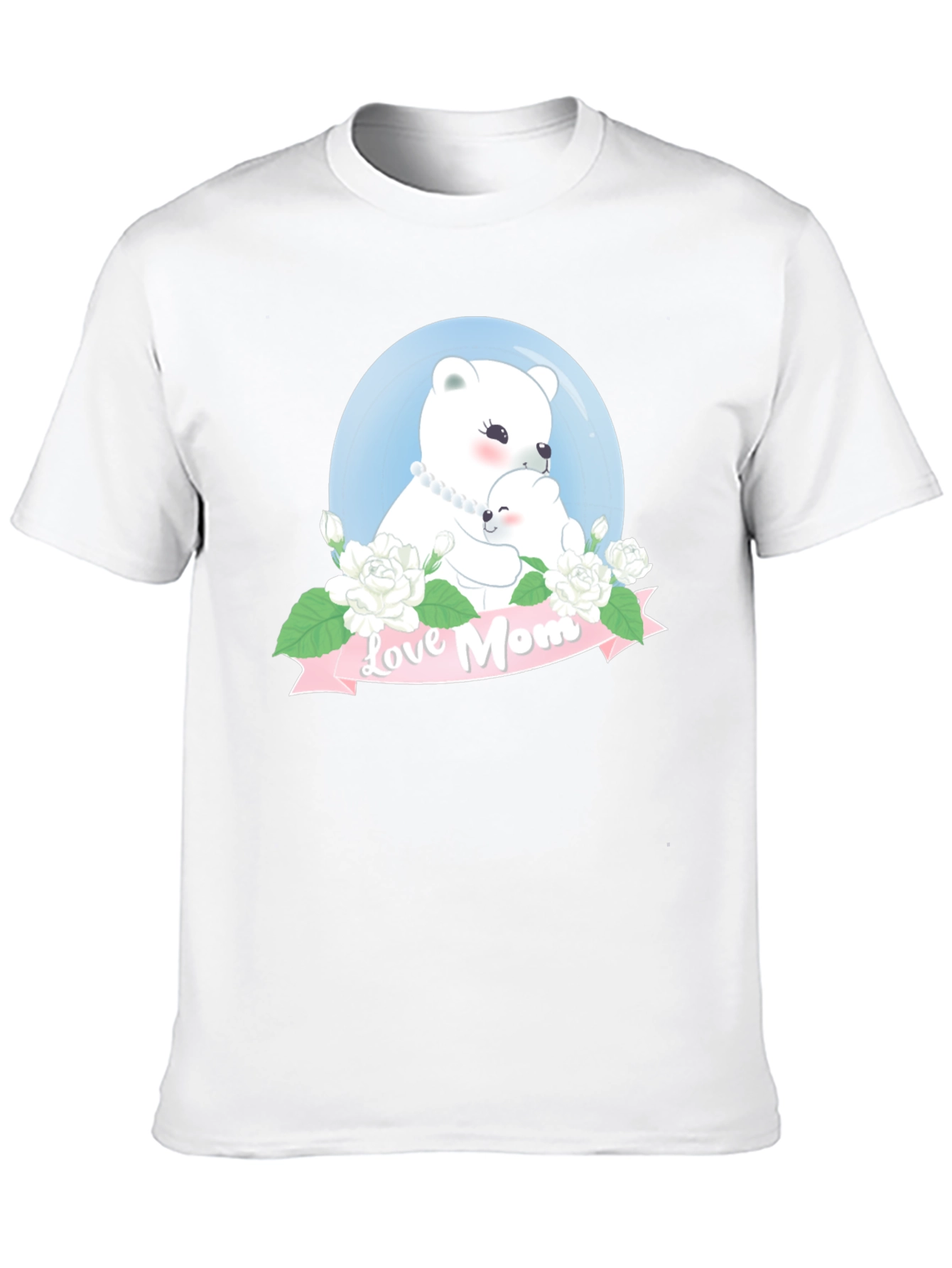 Love Mom Bear Graphic T-Shirt