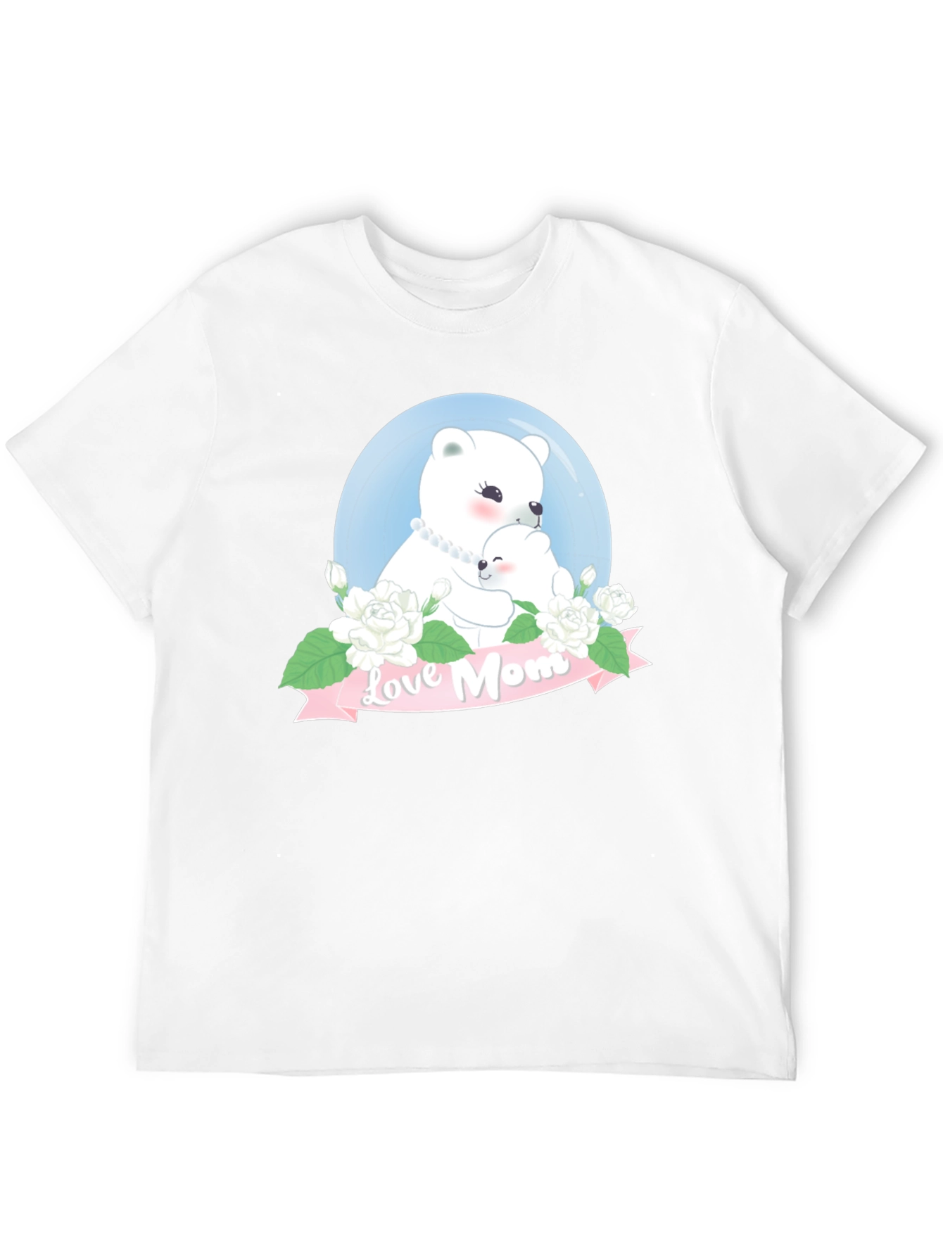 Love Mom Bear Graphic T-Shirt