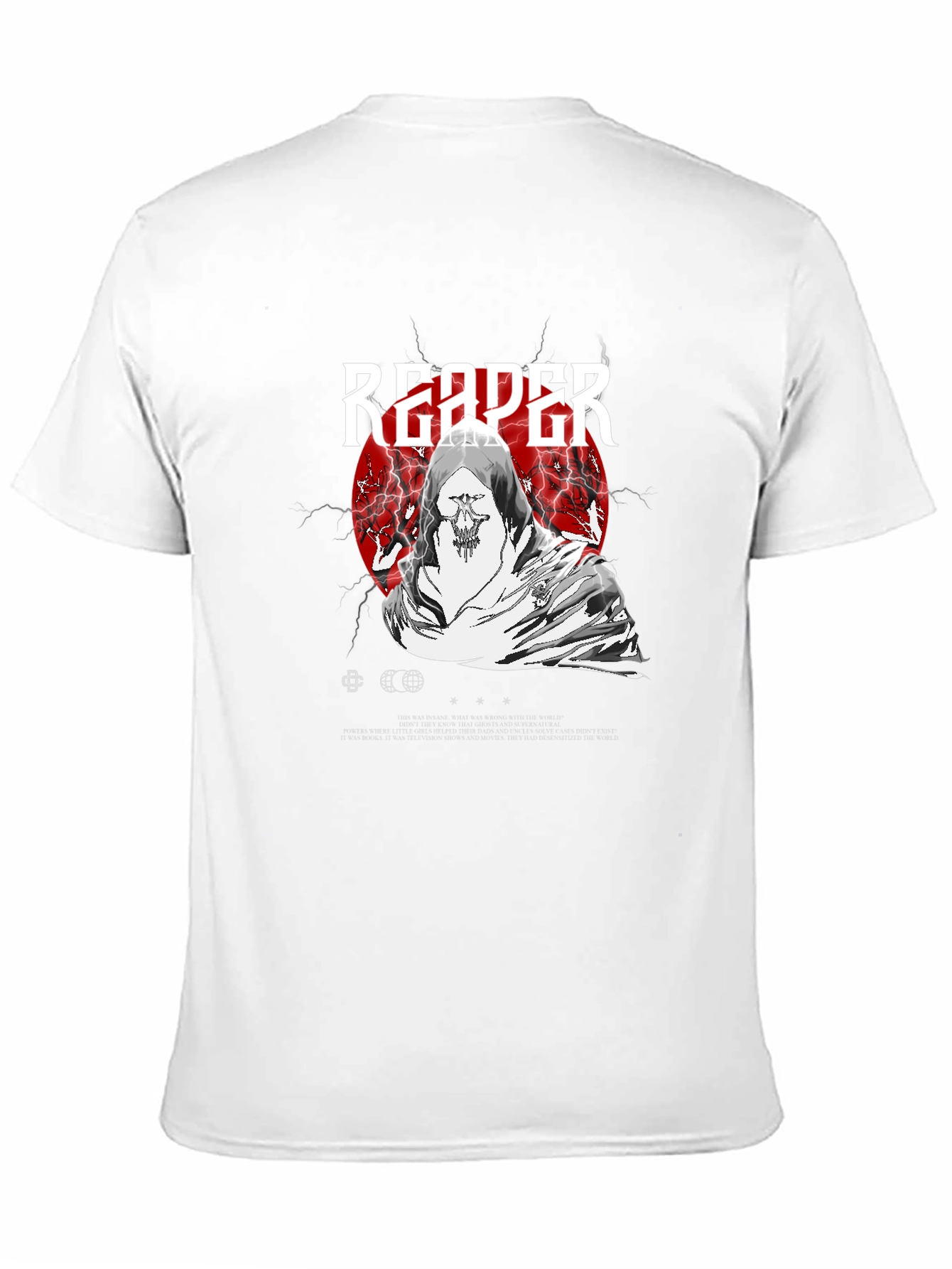 Reaper Graphic Print Black T-Shirt