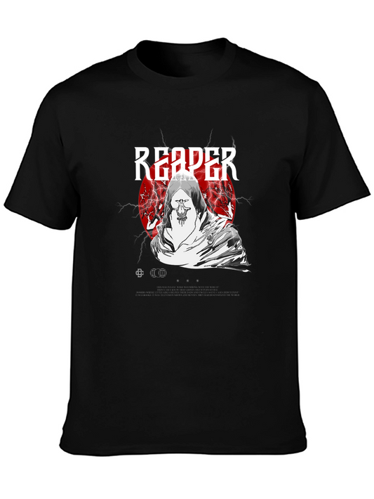Reaper Graphic Print Black T-Shirt