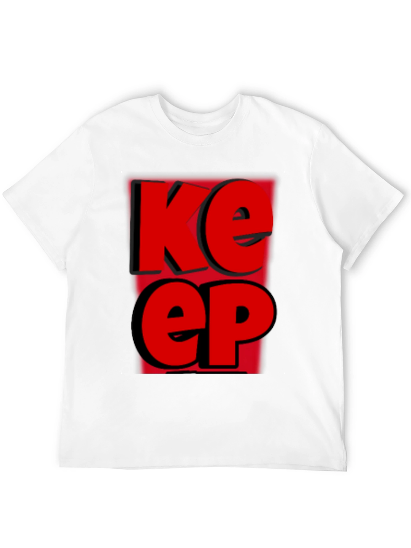 Keep T-Shirt - Bold Red Graphic