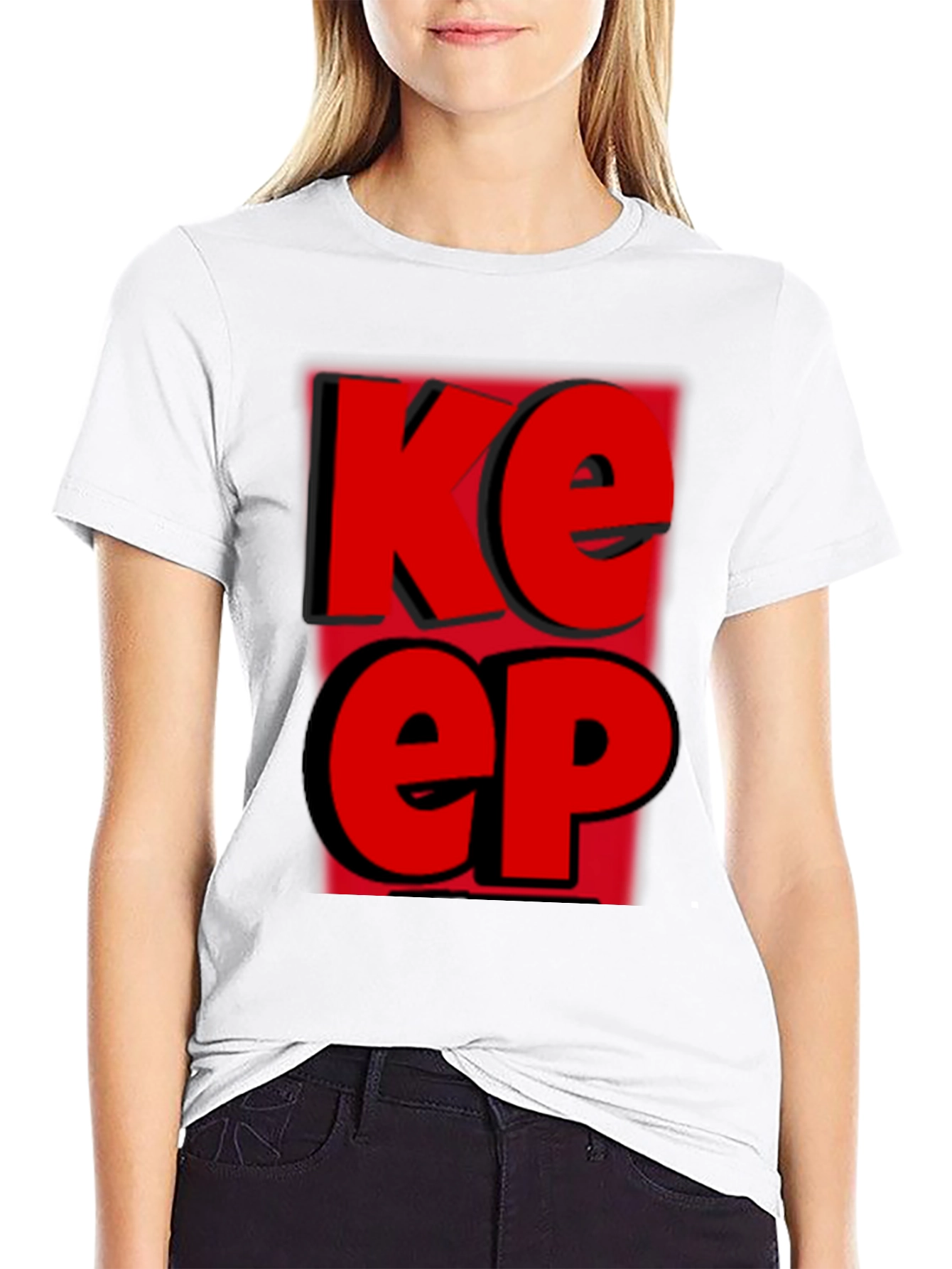 Keep T-Shirt - Bold Red Graphic