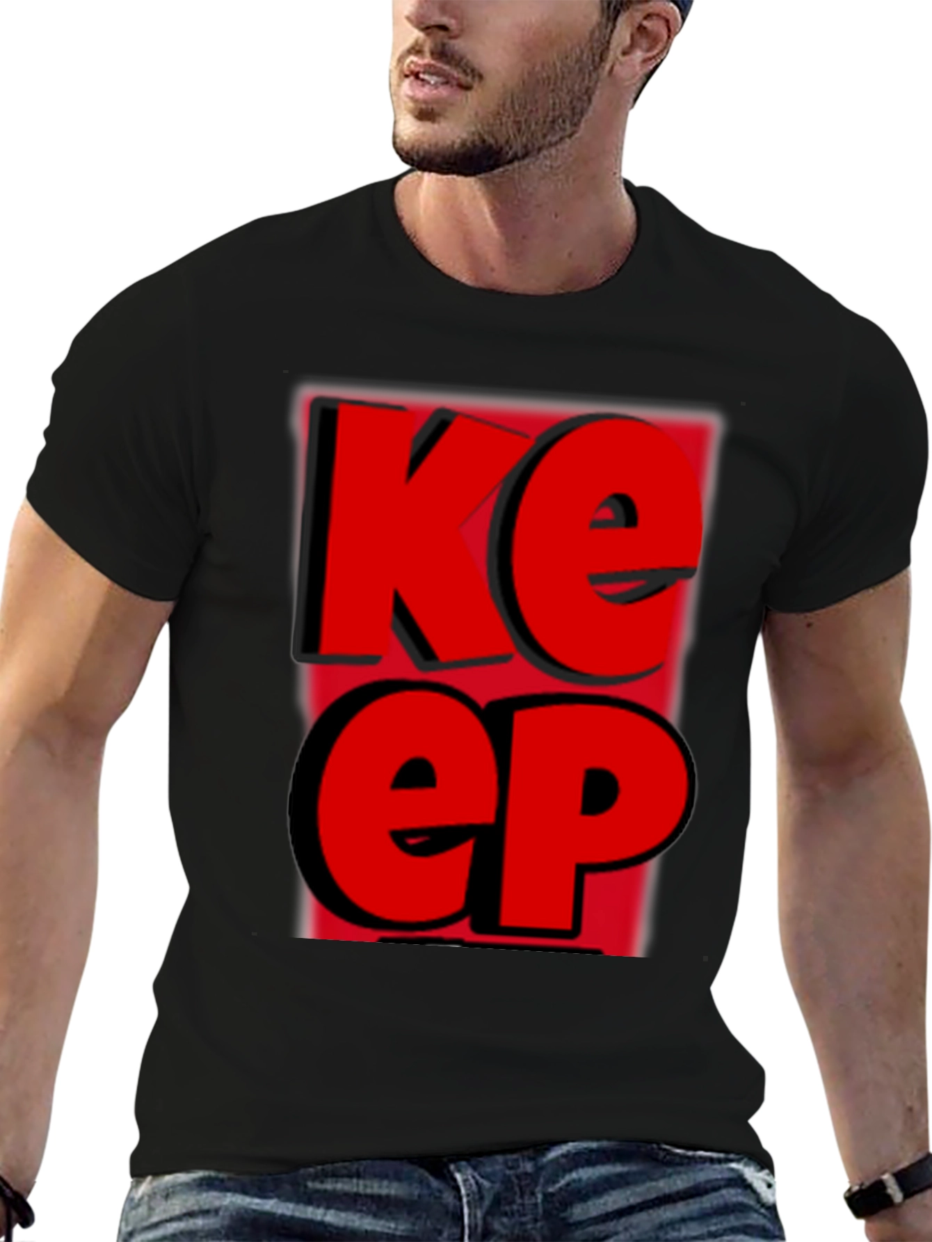 Keep T-Shirt - Bold Red Graphic