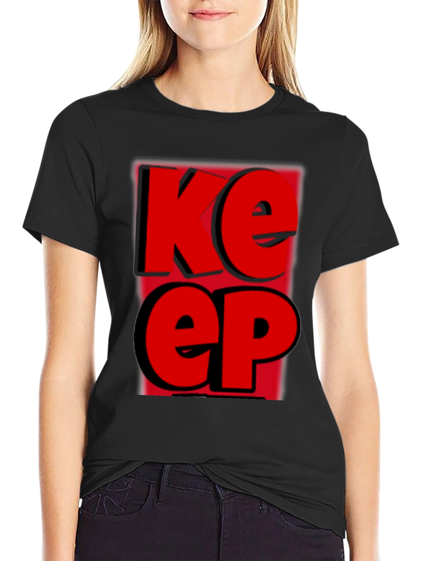 Keep T-Shirt - Bold Red Graphic