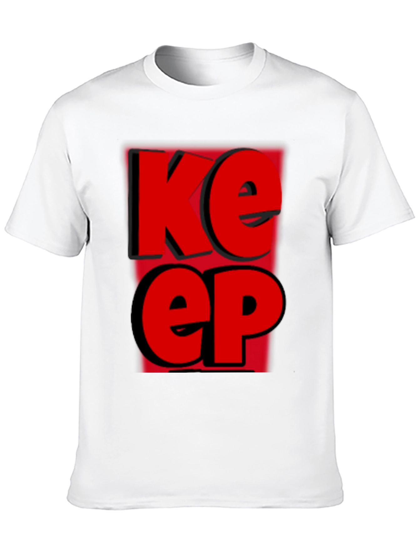 Keep T-Shirt - Bold Red Graphic