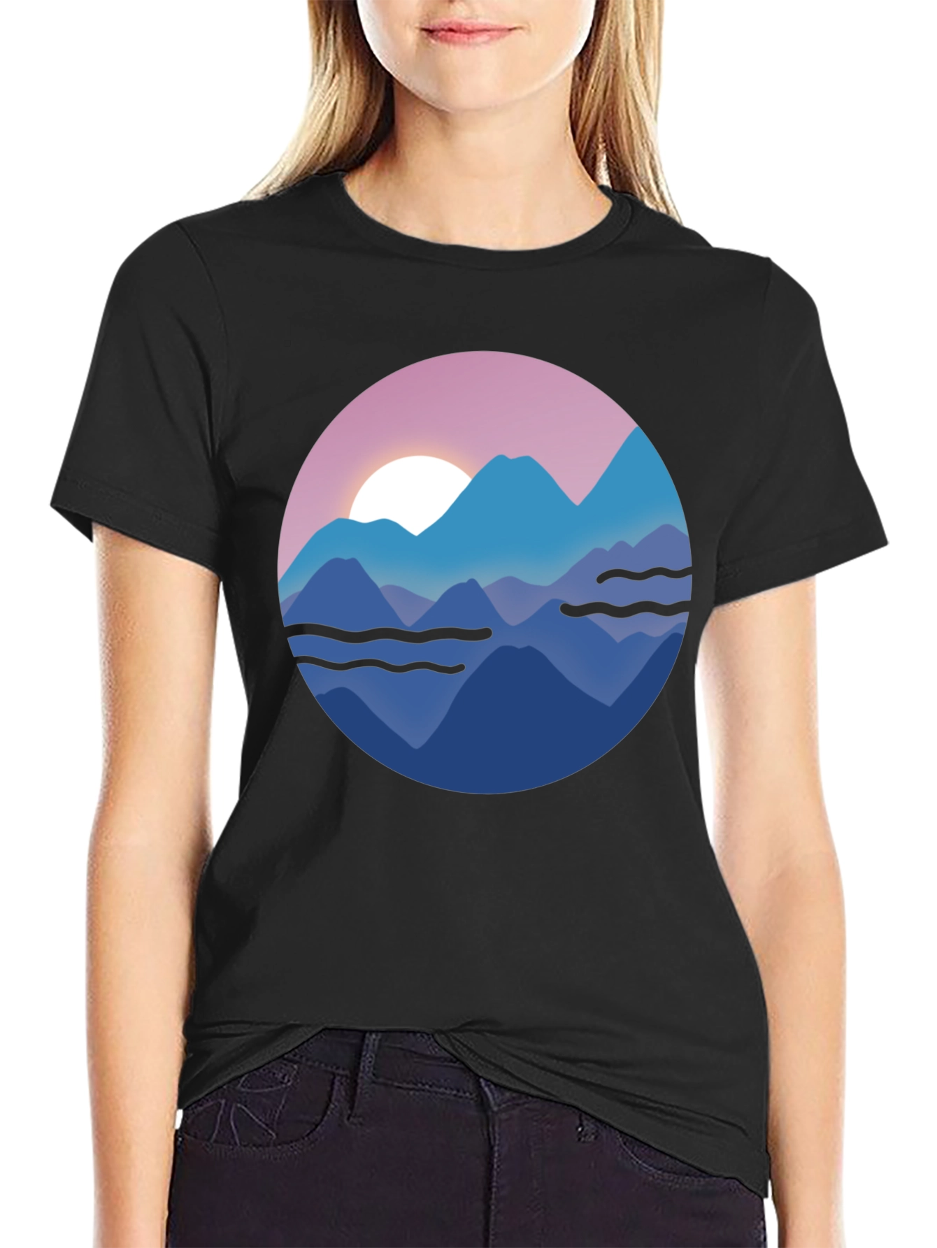 Mountain Sunset Graphic T-Shirt