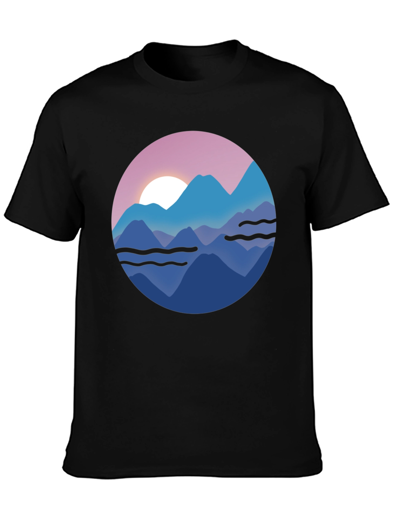 Mountain Sunset Graphic T-Shirt