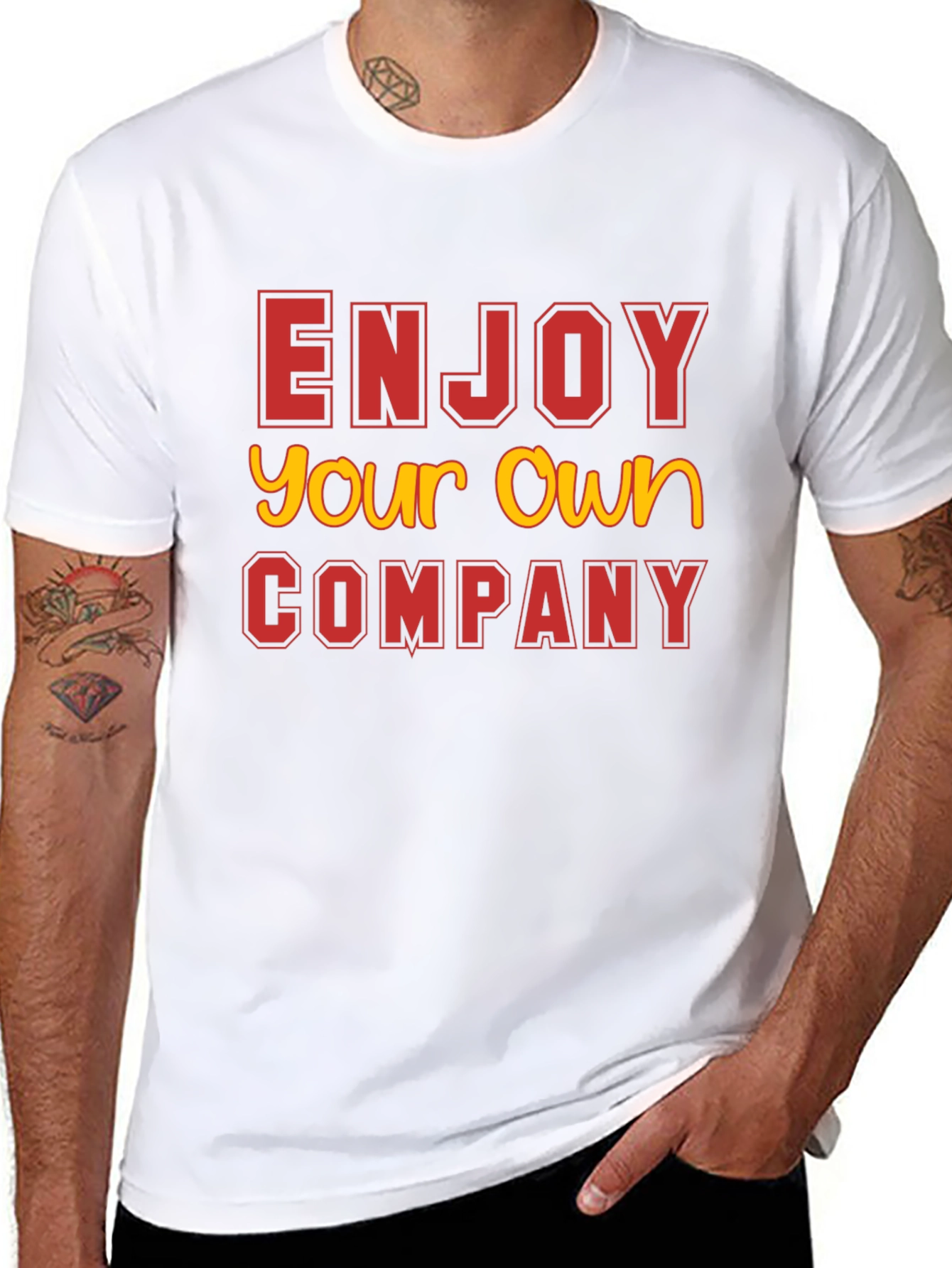 Enjoy Your Own Company Black T-Shirt
