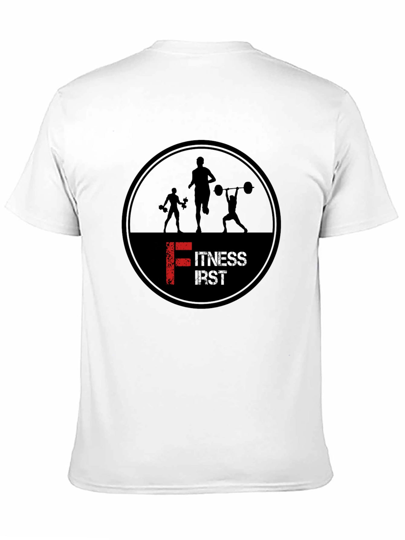 Fitness First Black Graphic T-Shirt