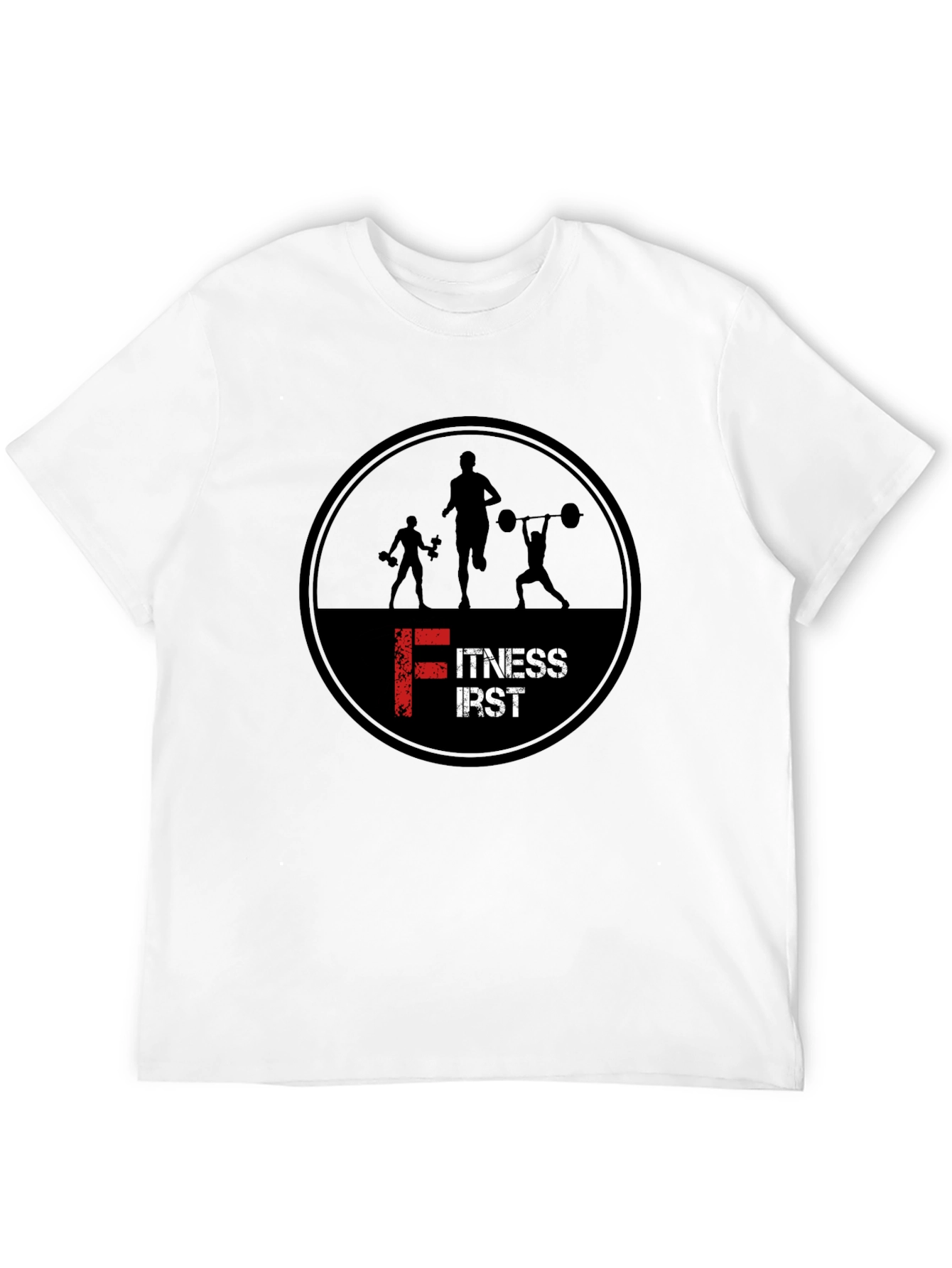 Fitness First Black Graphic T-Shirt