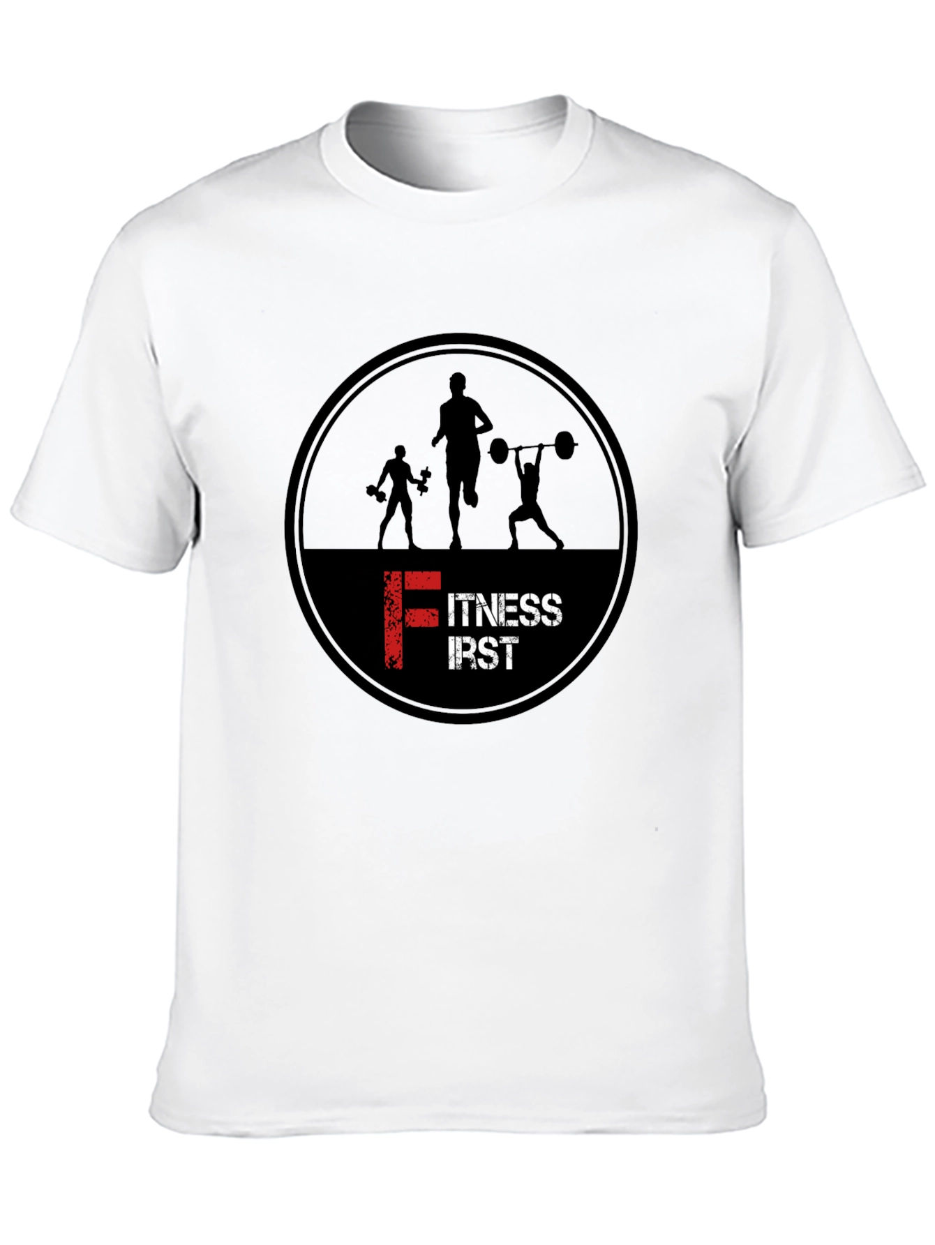 Fitness First Black Graphic T-Shirt
