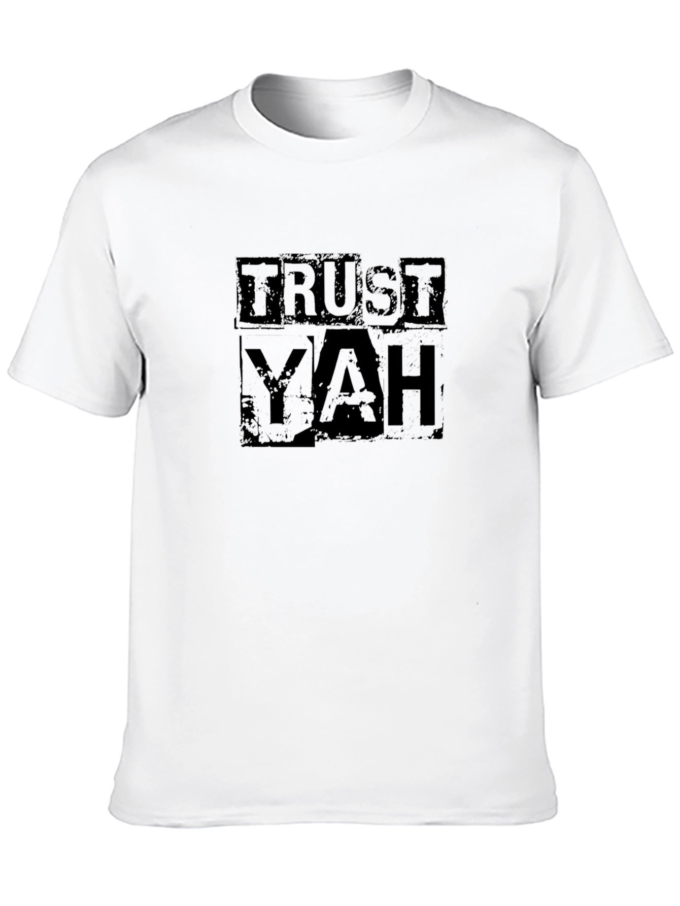 Trust Yah Graphic Tee - Black Cotton T-Shirt