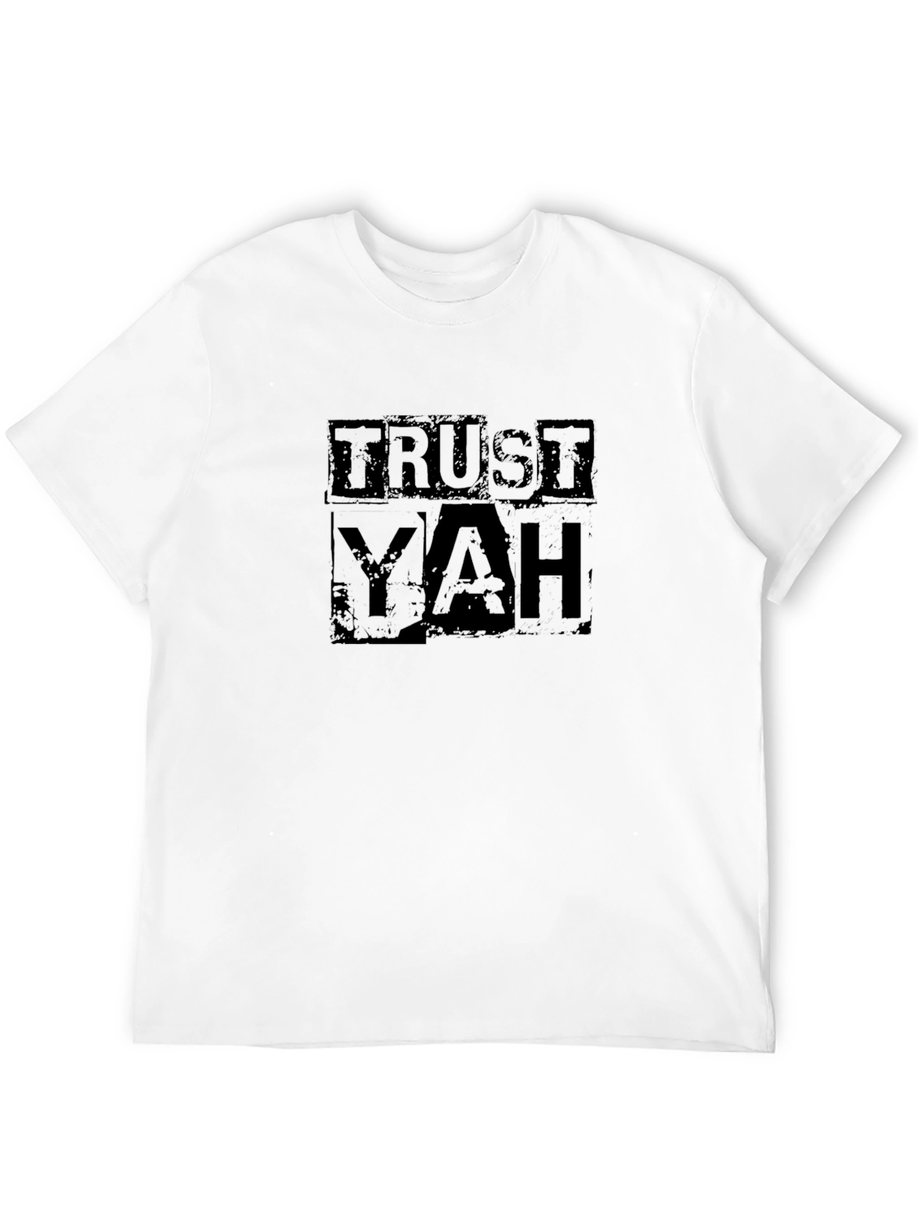 Trust Yah Graphic Tee - Black Cotton T-Shirt