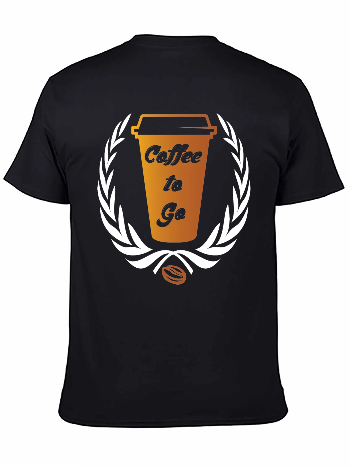 Coffee To Go Graphic Tee - Black Unisex T-Shirt