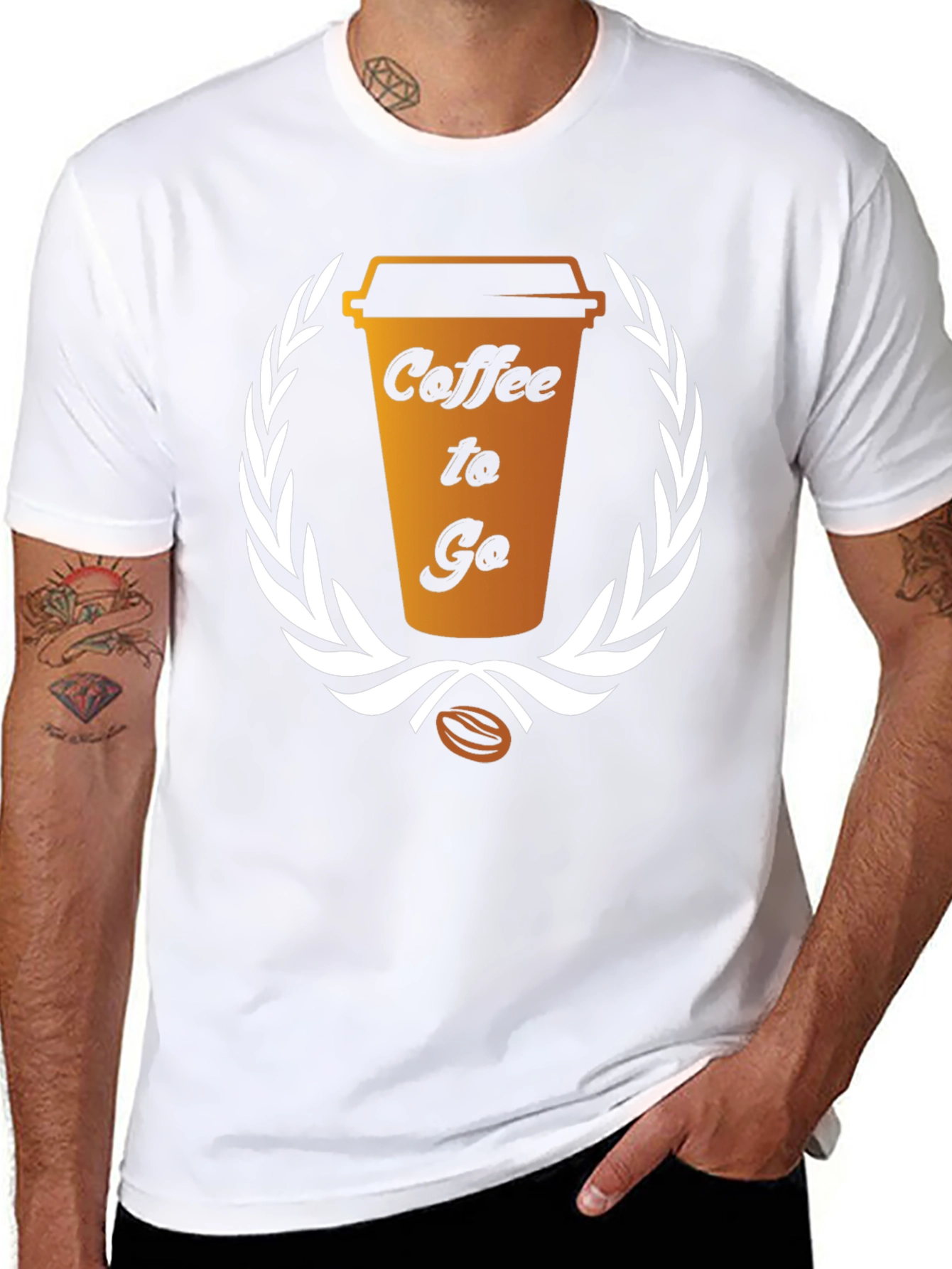 Coffee To Go Graphic Tee - Black Unisex T-Shirt