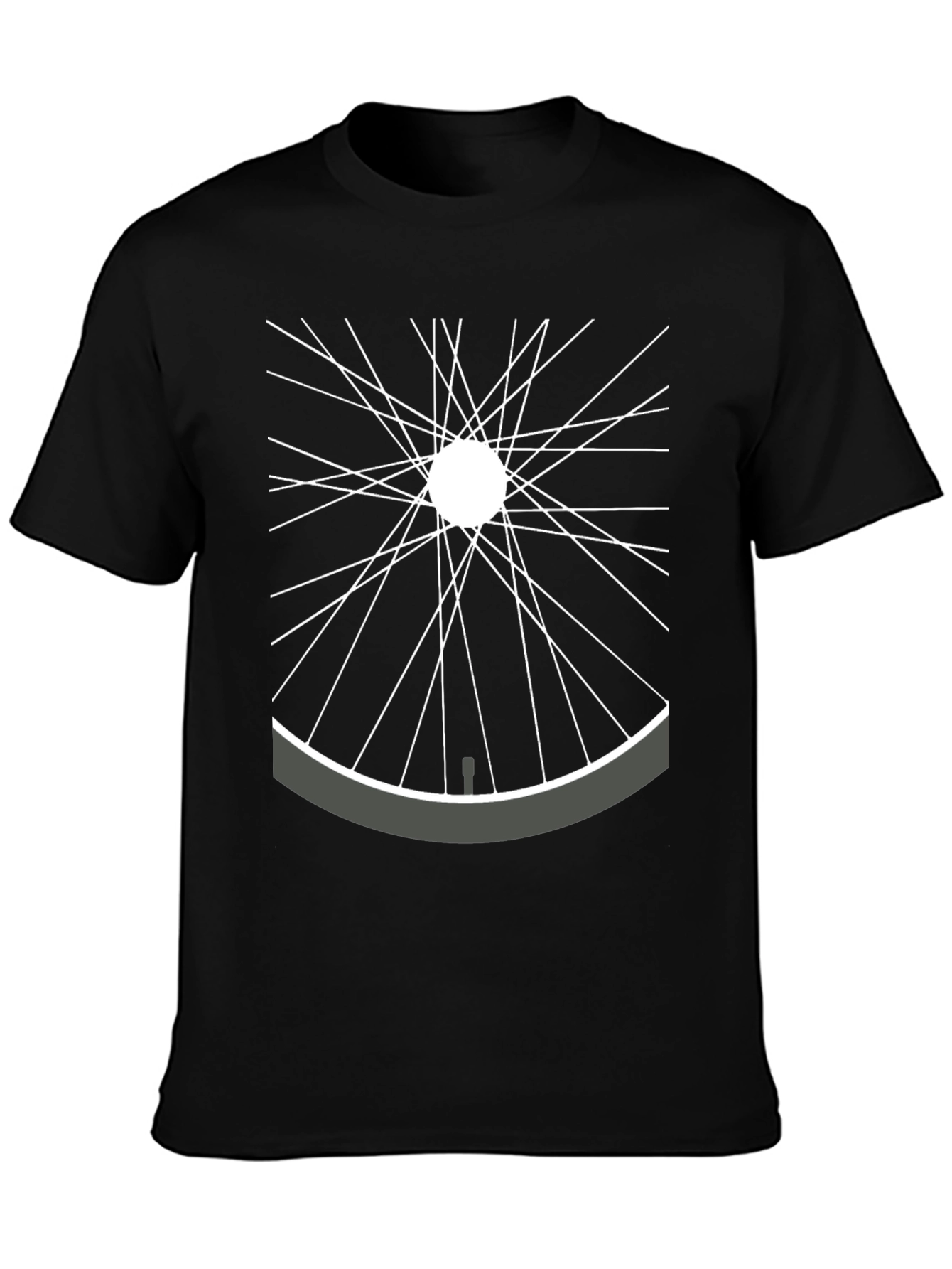 Bike Wheel Graphic Tee - Stylish Cycle Shirt