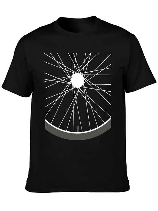 Bike Wheel Graphic Tee - Stylish Cycle Shirt