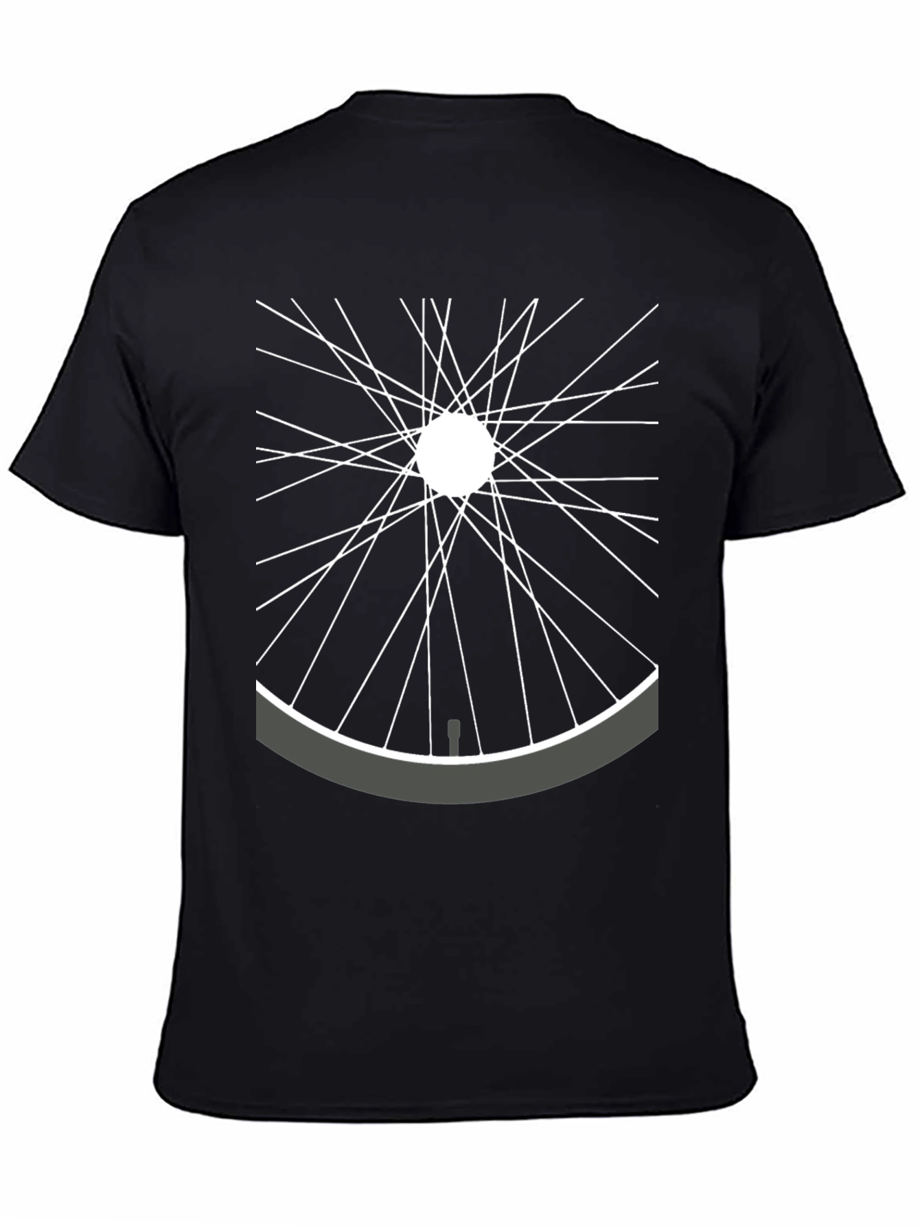 Bike Wheel Graphic Tee - Stylish Cycle Shirt