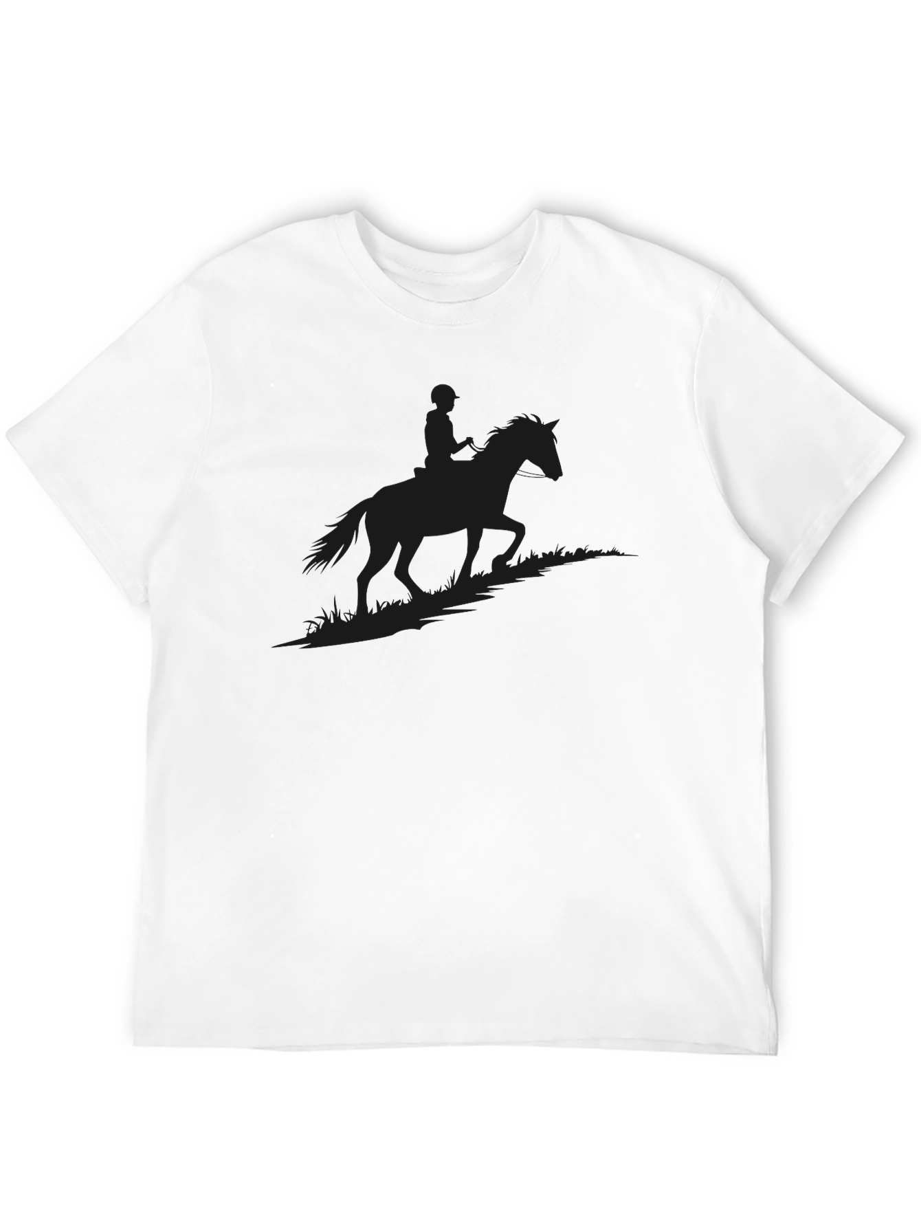 Equestrian Silhouette Black Tee