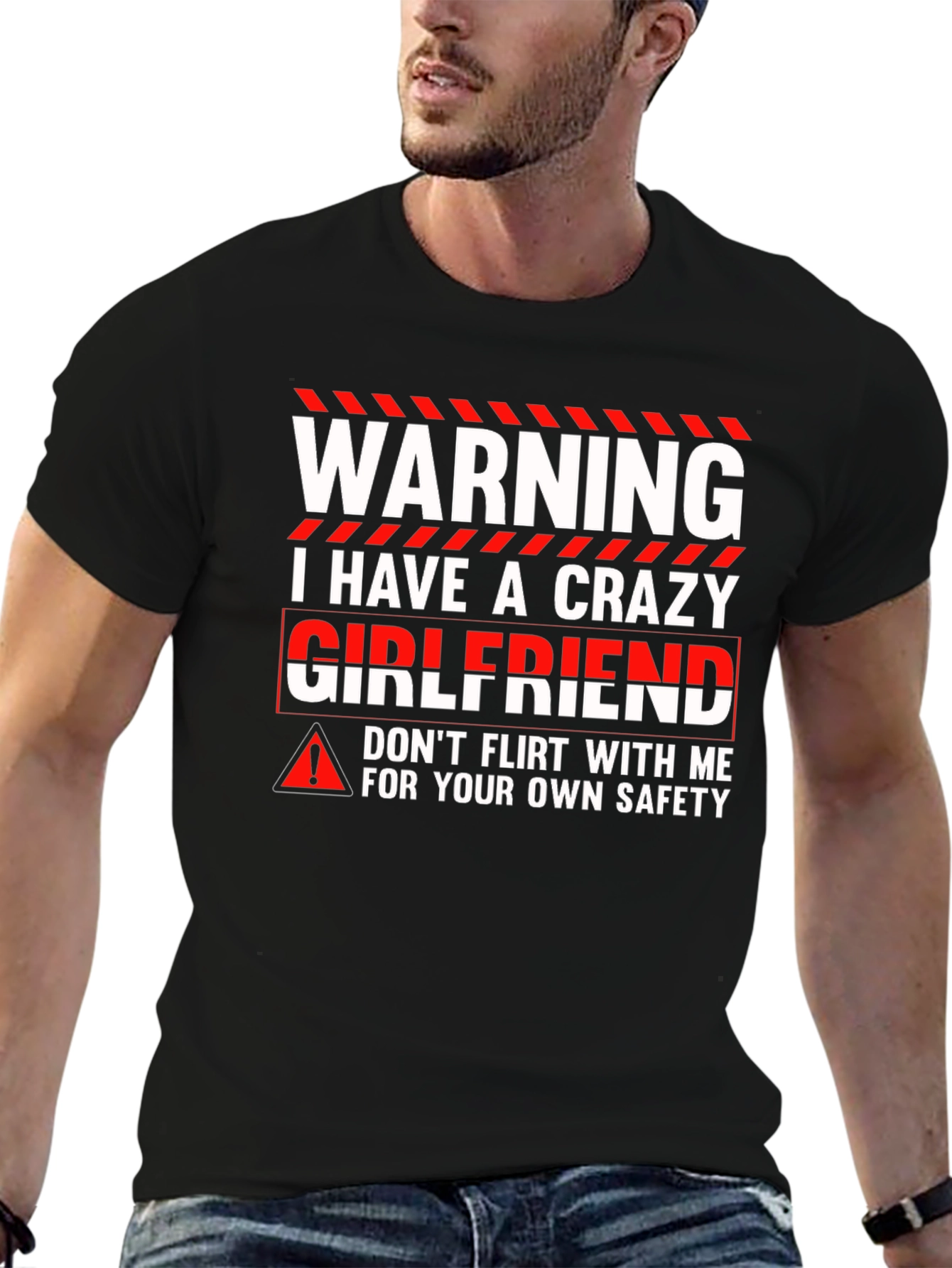 Warning Crazy Girlfriend Graphic Tee