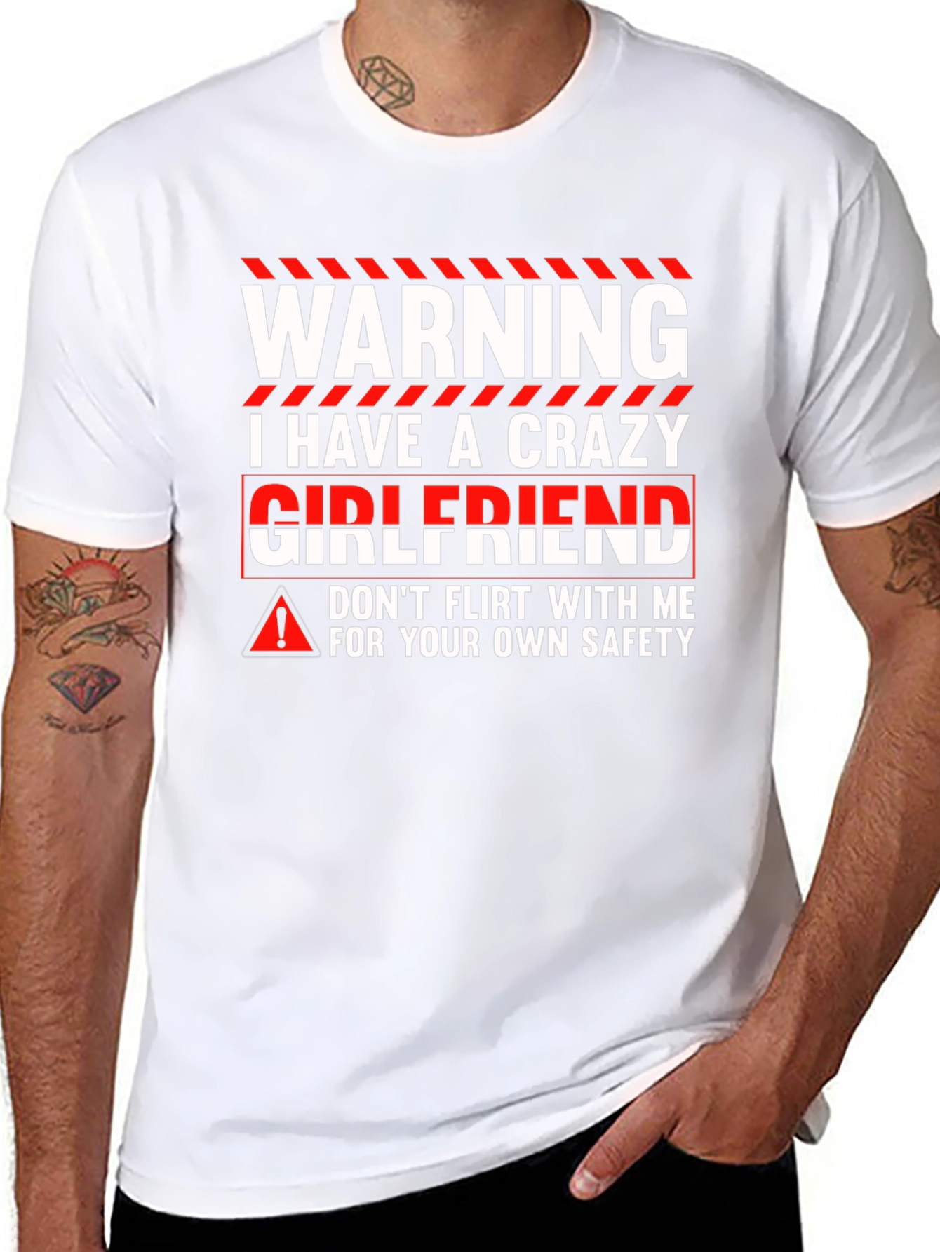Warning Crazy Girlfriend Graphic Tee