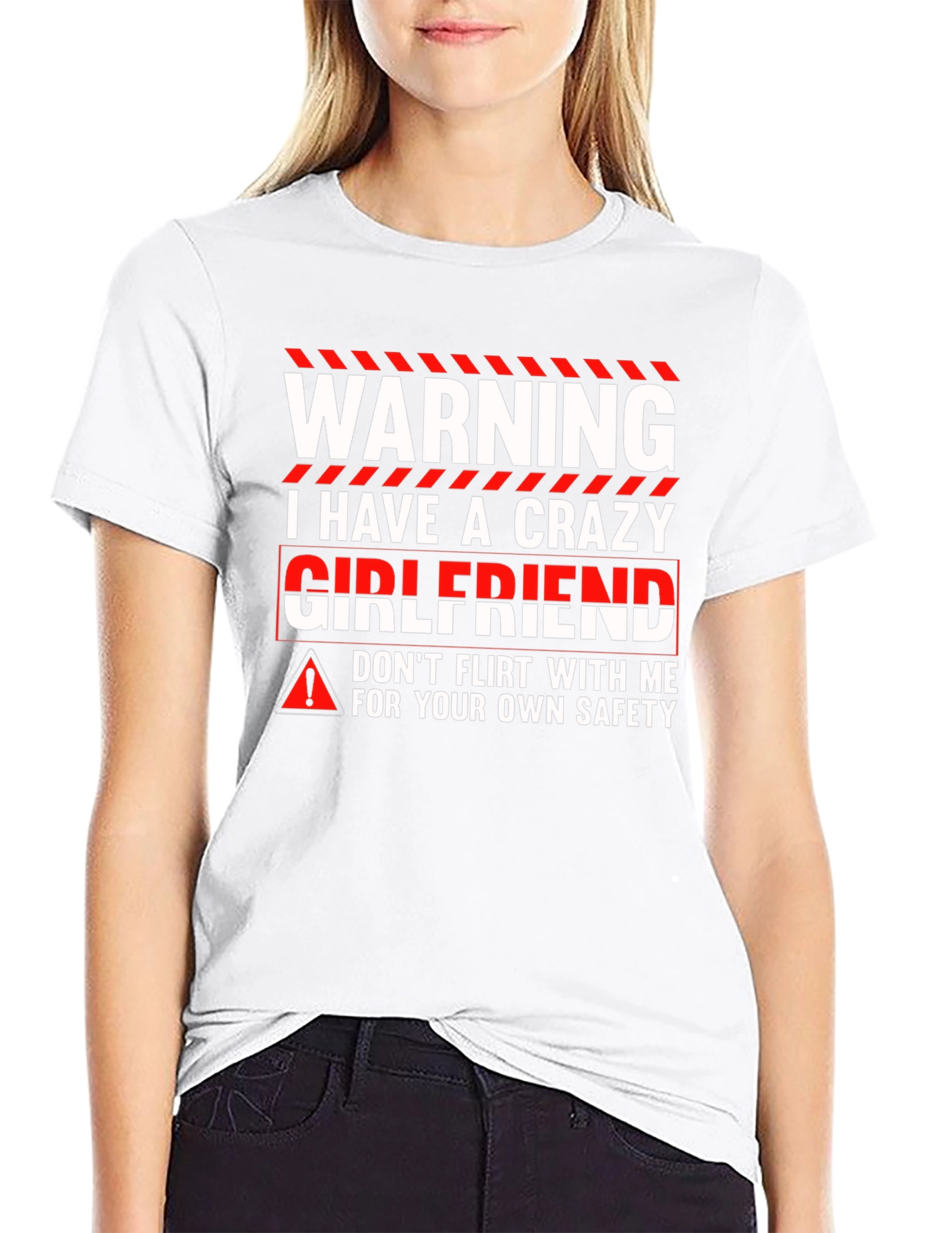 Warning Crazy Girlfriend Graphic Tee