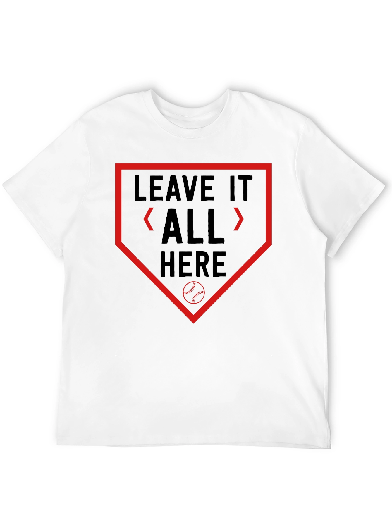 Leave It All Here Baseball Graphic Tee