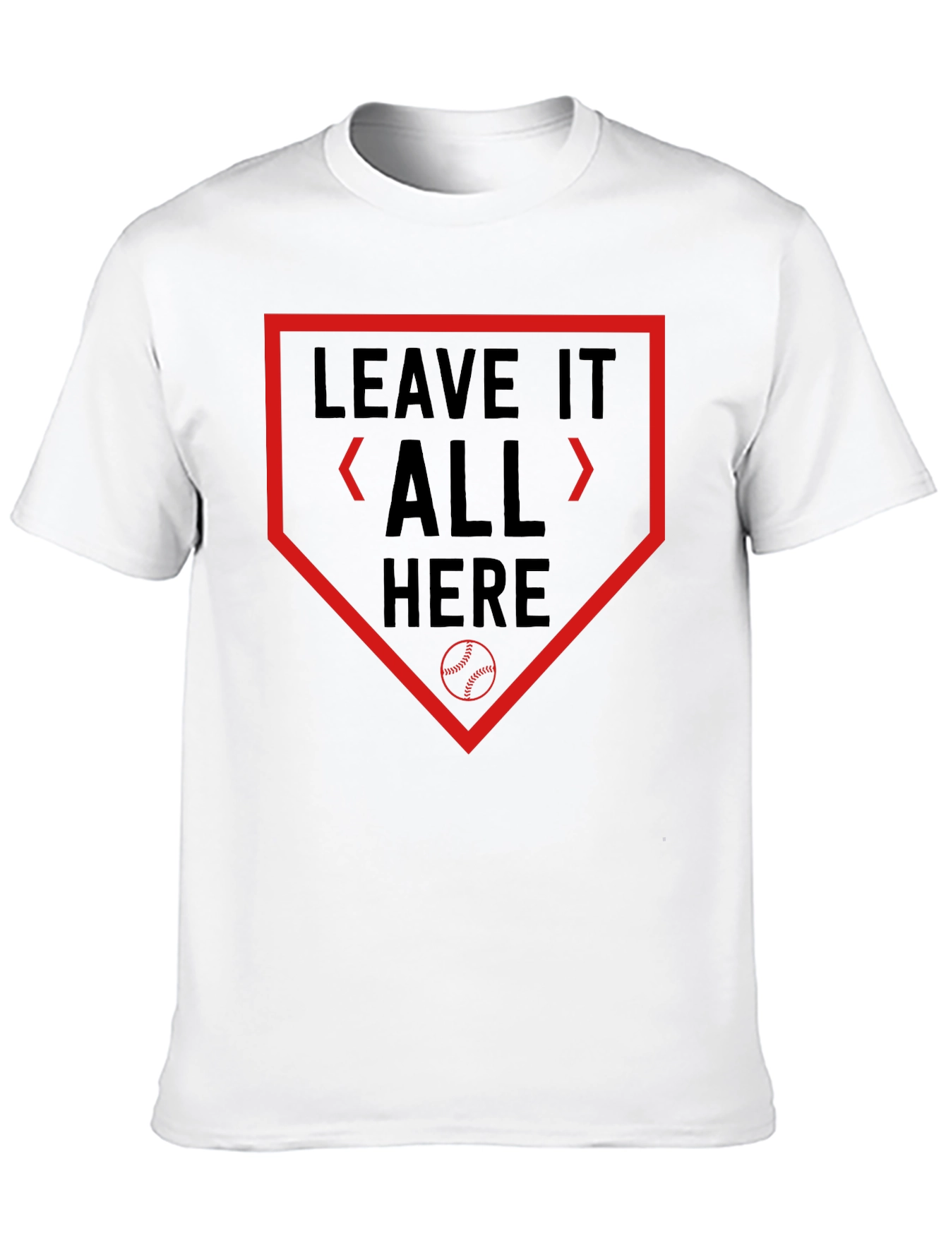 Leave It All Here Baseball Graphic Tee