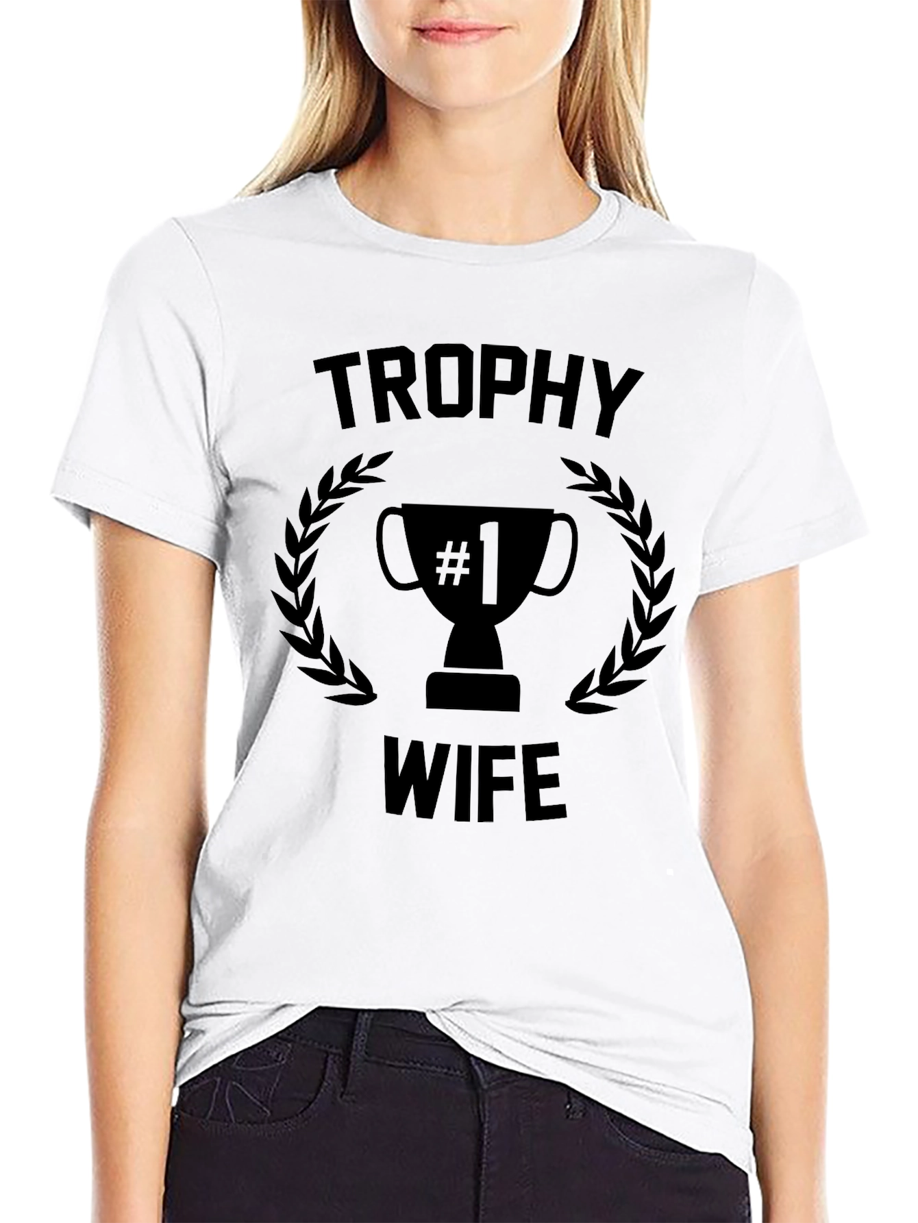 Trophy Wife Graphic Print Mens T-Shirt